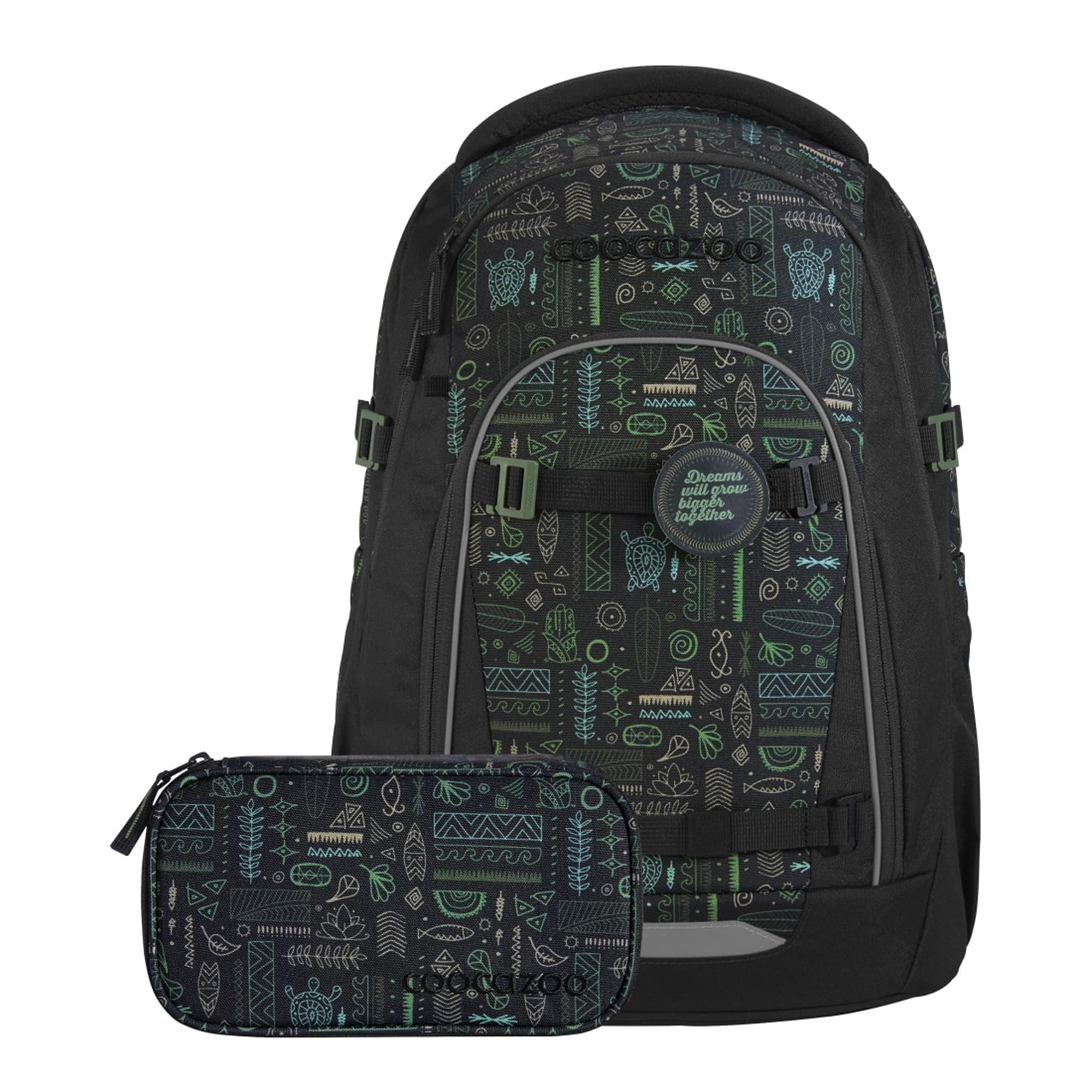 coocazoo-mate-schulrucksack-free-spirit-schwarz-gr-n-30l image 1