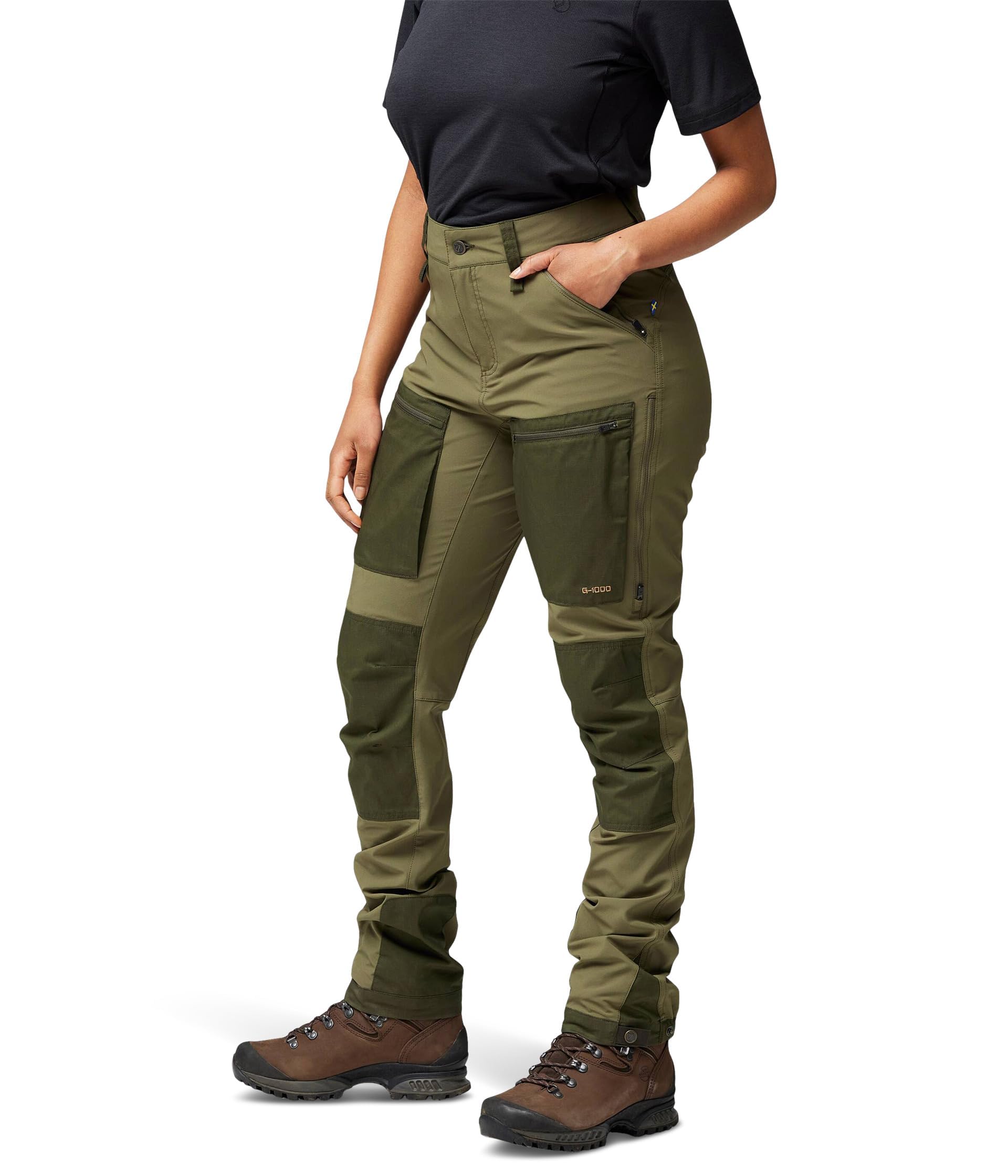 fj-llr-ven-keb-agile-damen-trekkinghose-38w-stretch-schwarz image 4