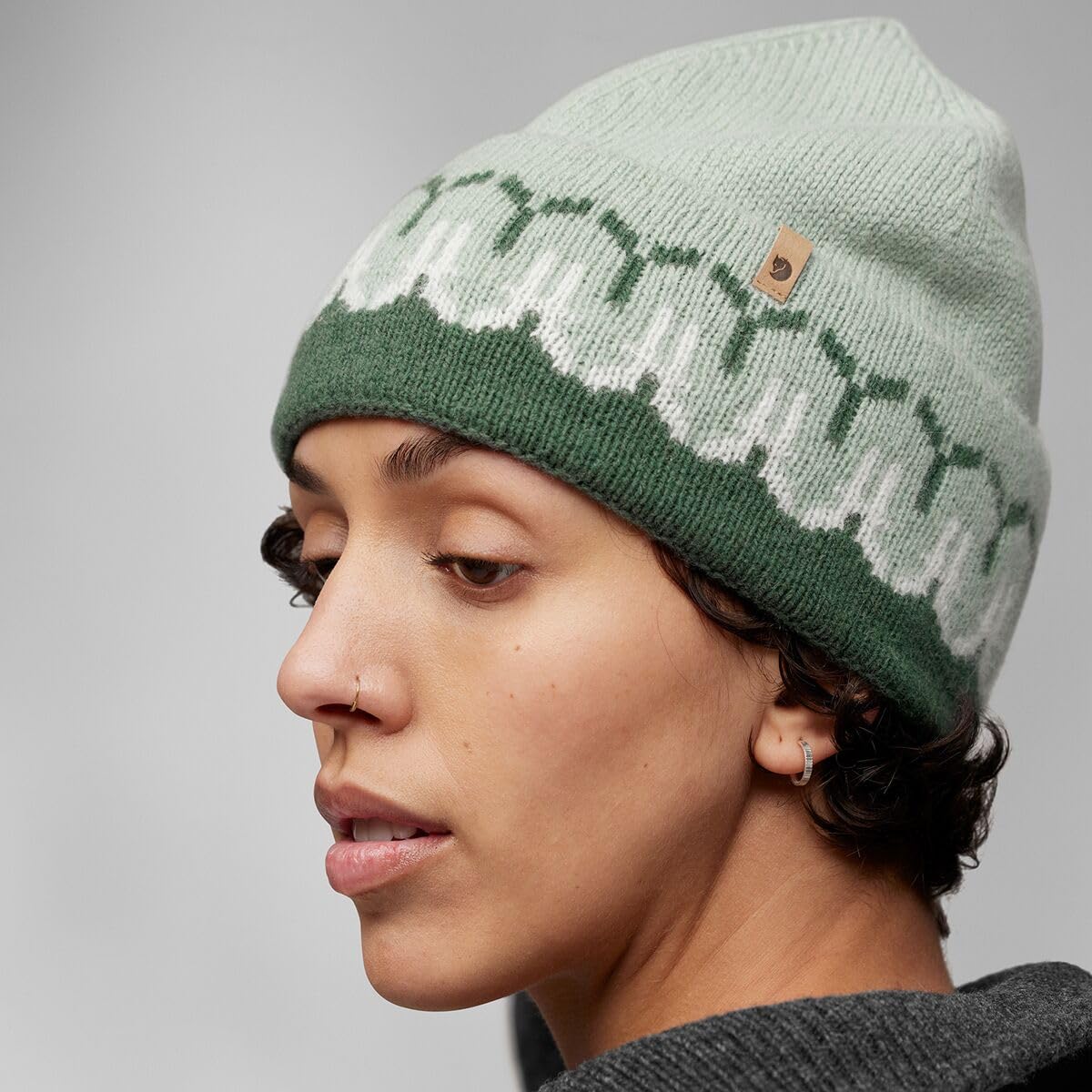 fj-llr-ven-vardag-classic-beanie-m-tze-deep-forest-recycling image 2