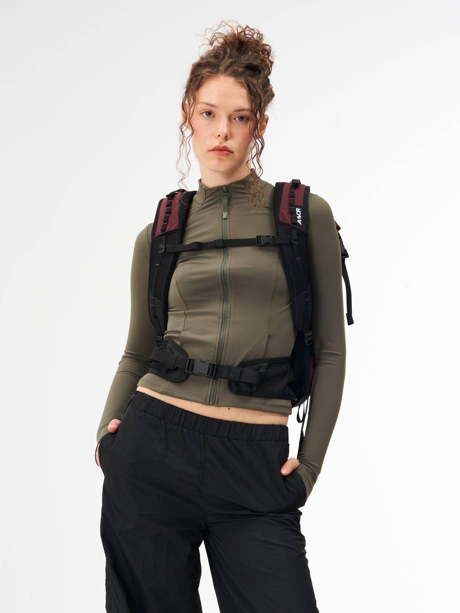 aevor-active-pack-rucksack-burgundy-laptop-trail image 5
