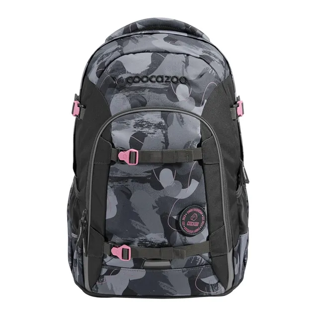 coocazoo-joker-schulrucksack-bubble-brush-grau-rosa-25l-ergonomisch image 1