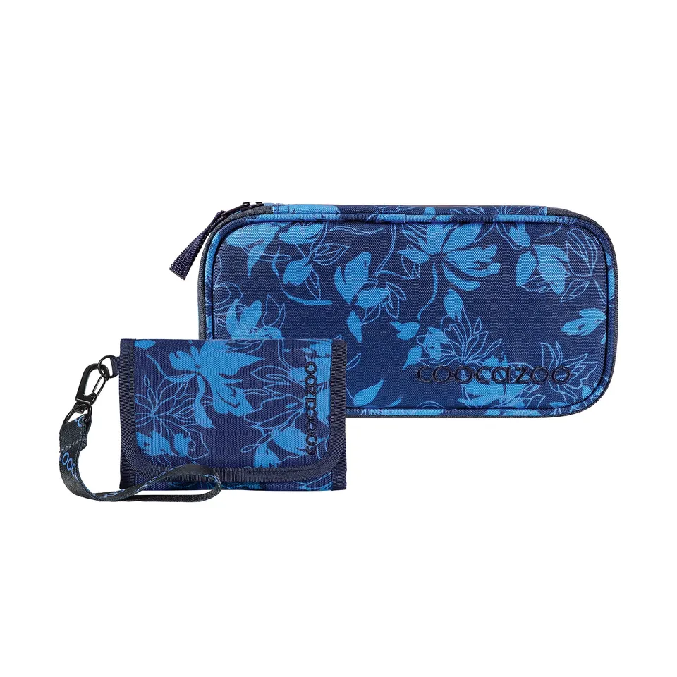 coocazoo-joker-tropical-night-zubeh-r-set-2-tlg-blau-blumen image 1