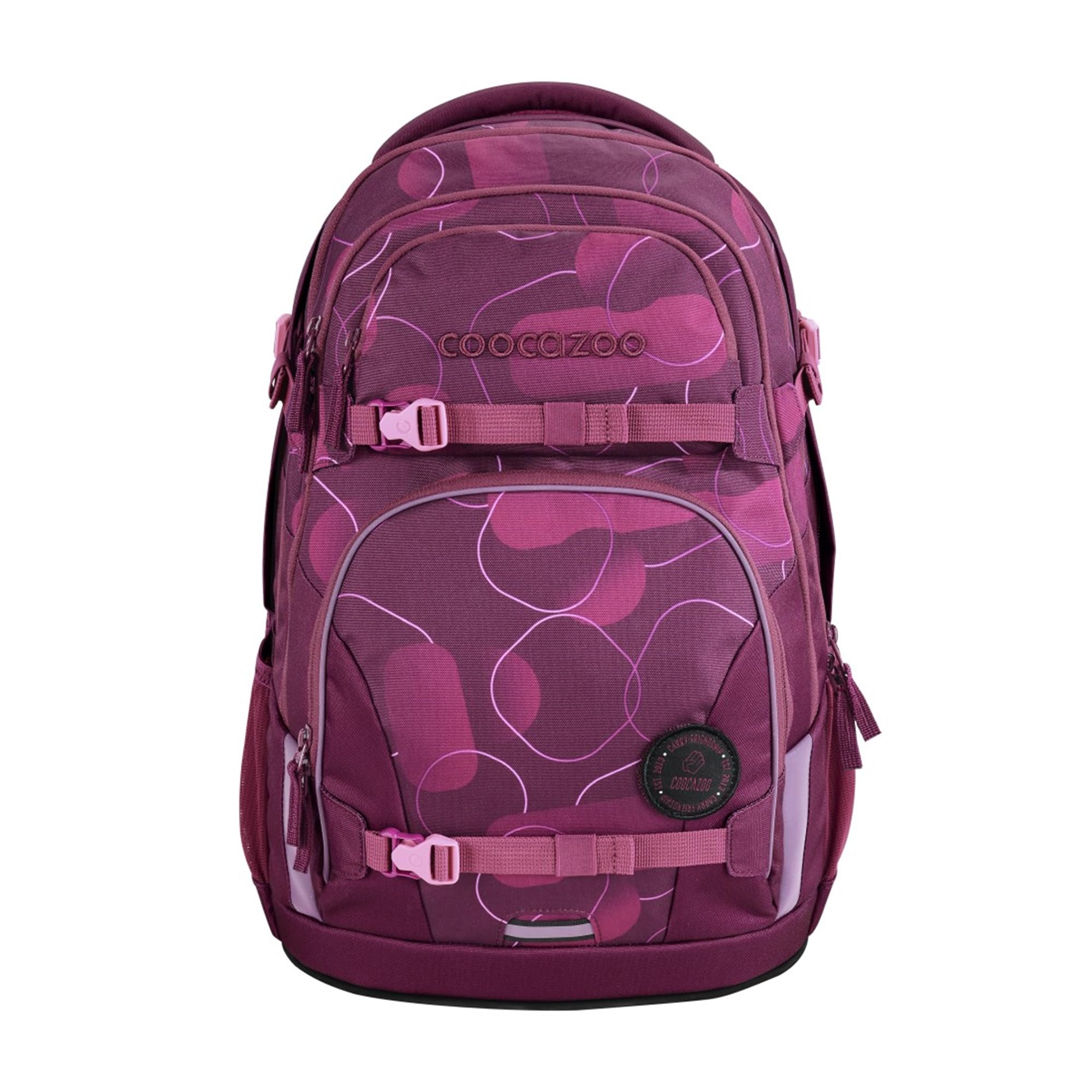 coocazoo-porter-schulrucksack-set-berry-bubbles-35l-lila-rosa image 2