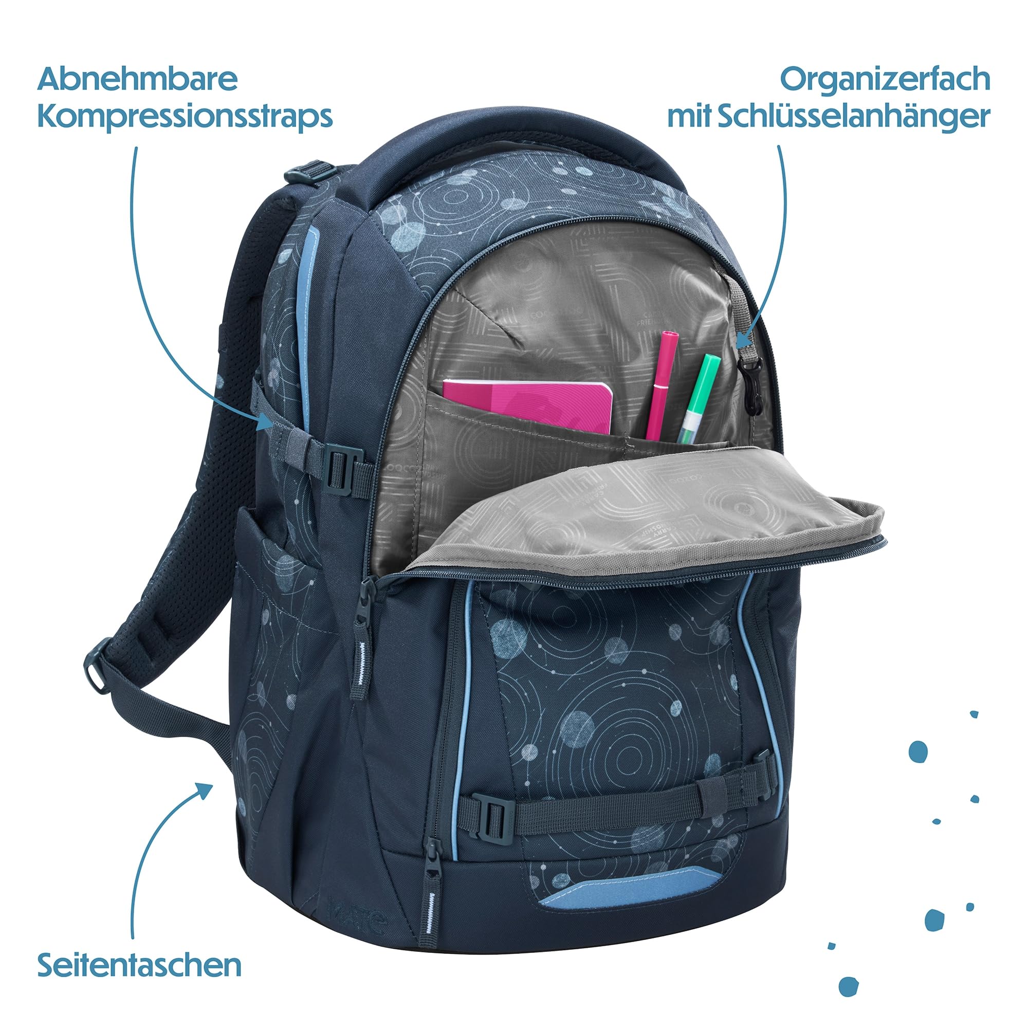 coocazoo-mate-blue-orbit-schulrucksack-blau-30-liter image 8
