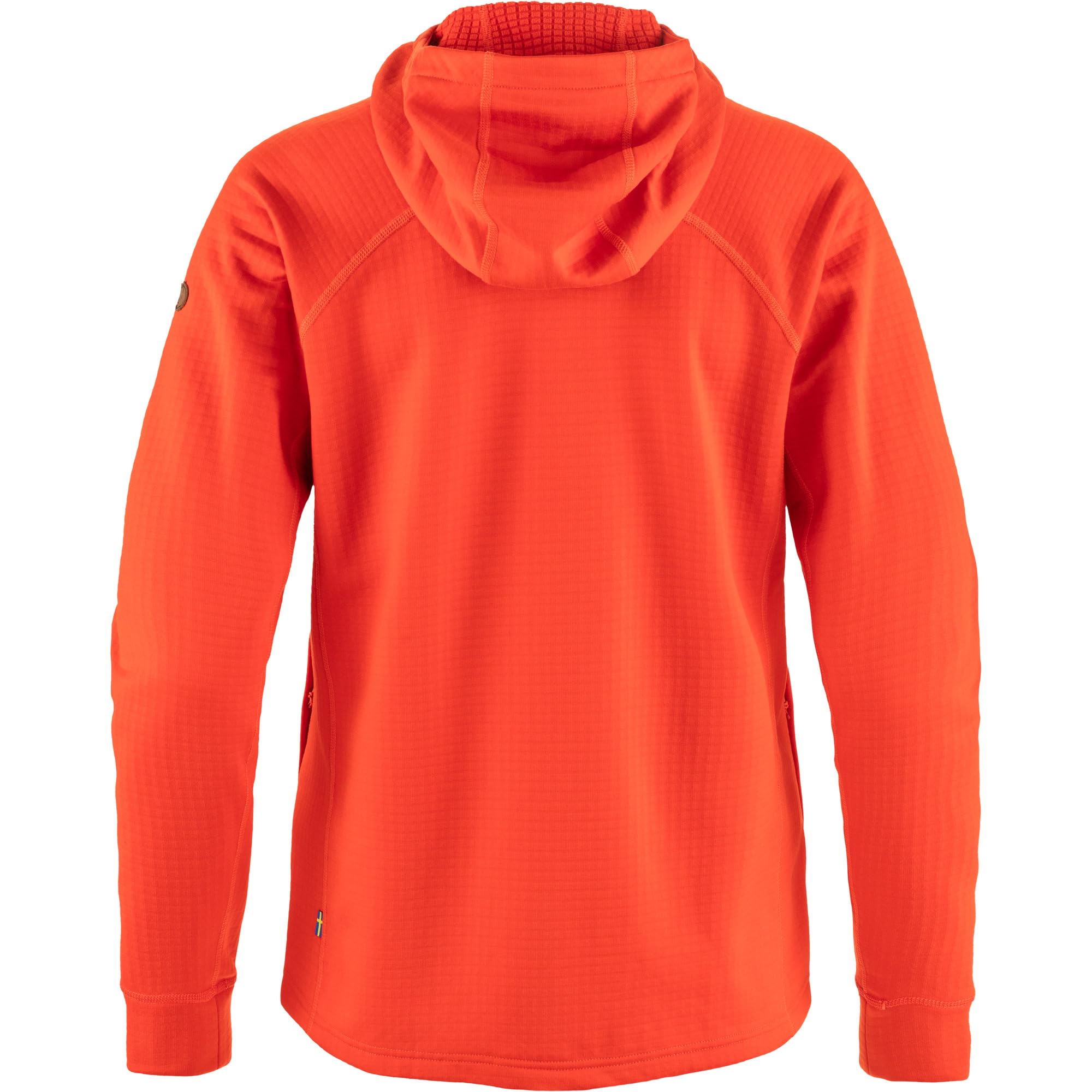 fj-llr-ven-abisko-grid-fleece-hoodie-damen-orange image 3
