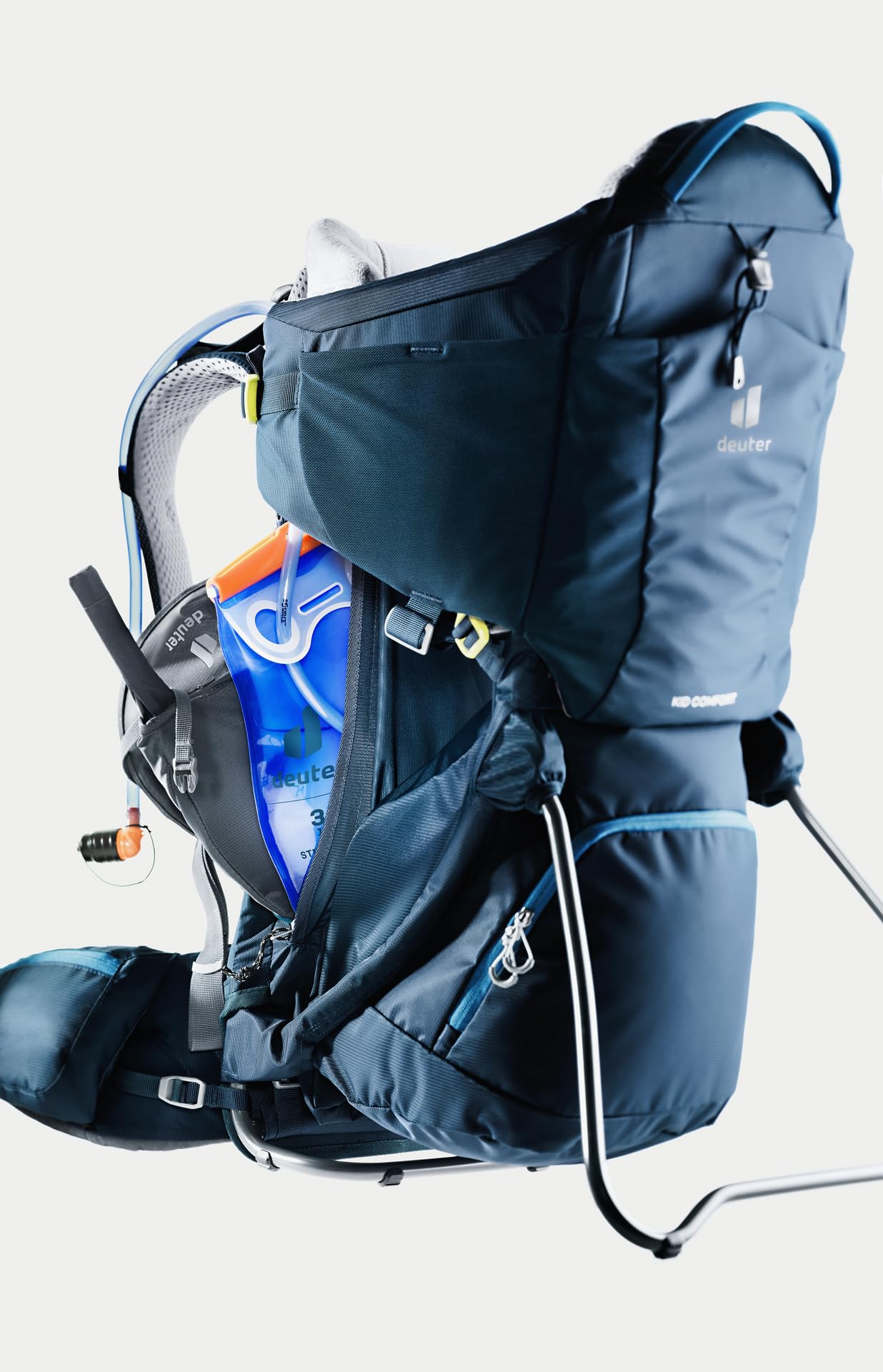 deuter-kid-comfort-kindertrage-blau-mit-sonnendach-klappbar image 7