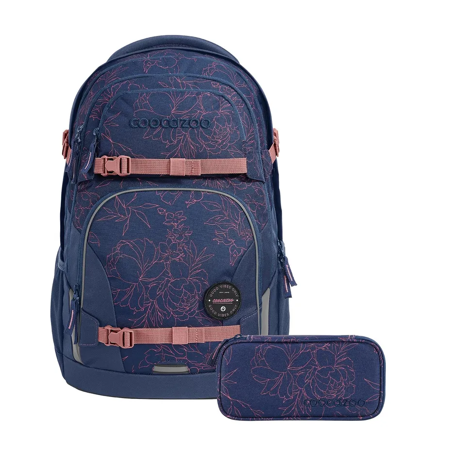 coocazoo-porter-schulrucksack-set-sweet-rose-blau-lila-35-l image 1