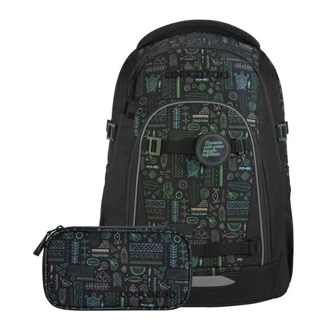 coocazoo-mate-schulrucksack-free-spirit-schwarz-gr-n-30l image 1