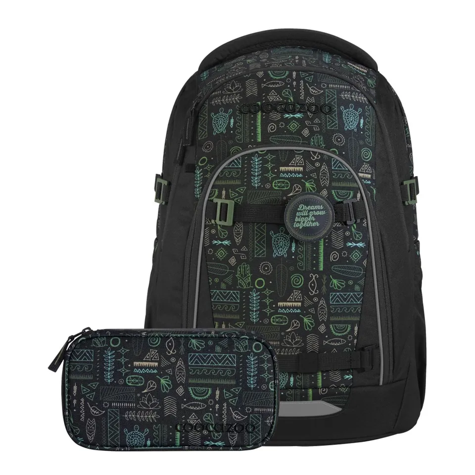 coocazoo-mate-schulrucksack-free-spirit-schwarz-gr-n-30l image 1