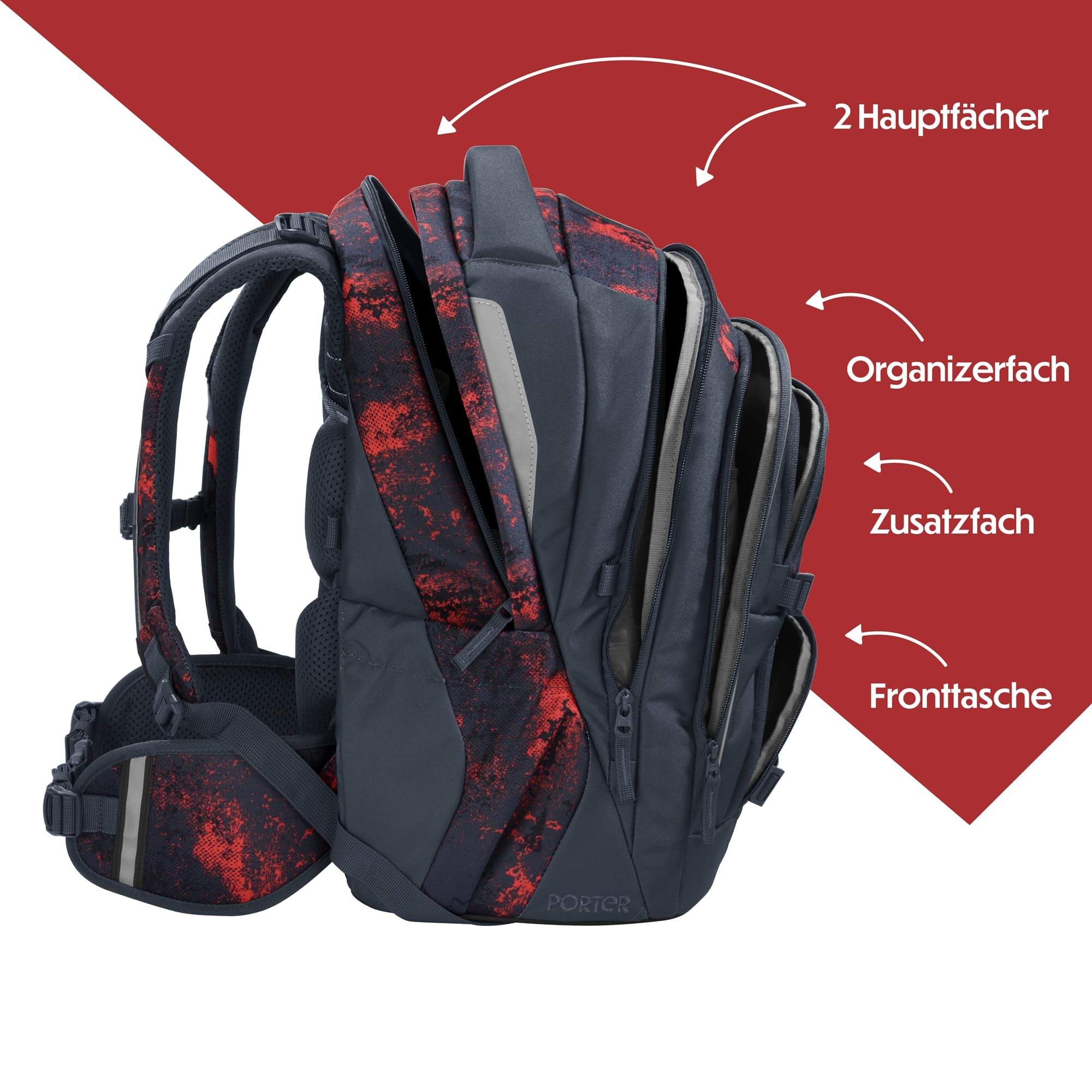 coocazoo-porter-broken-black-schulrucksack-35-l-schwarz-rot image 3
