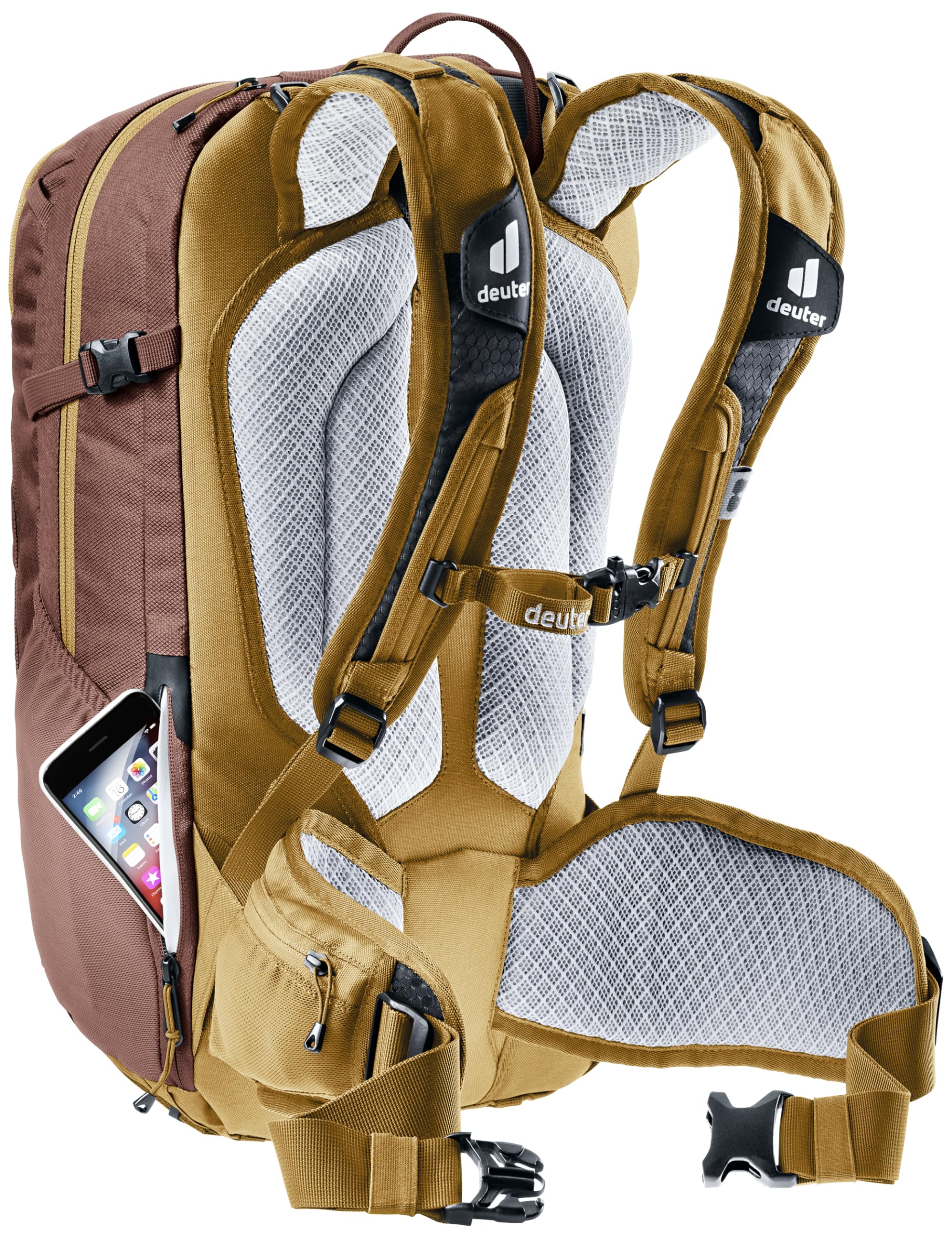 deuter-attack-18-sl-fahrradrucksack-raisin-almond-protektor image 7