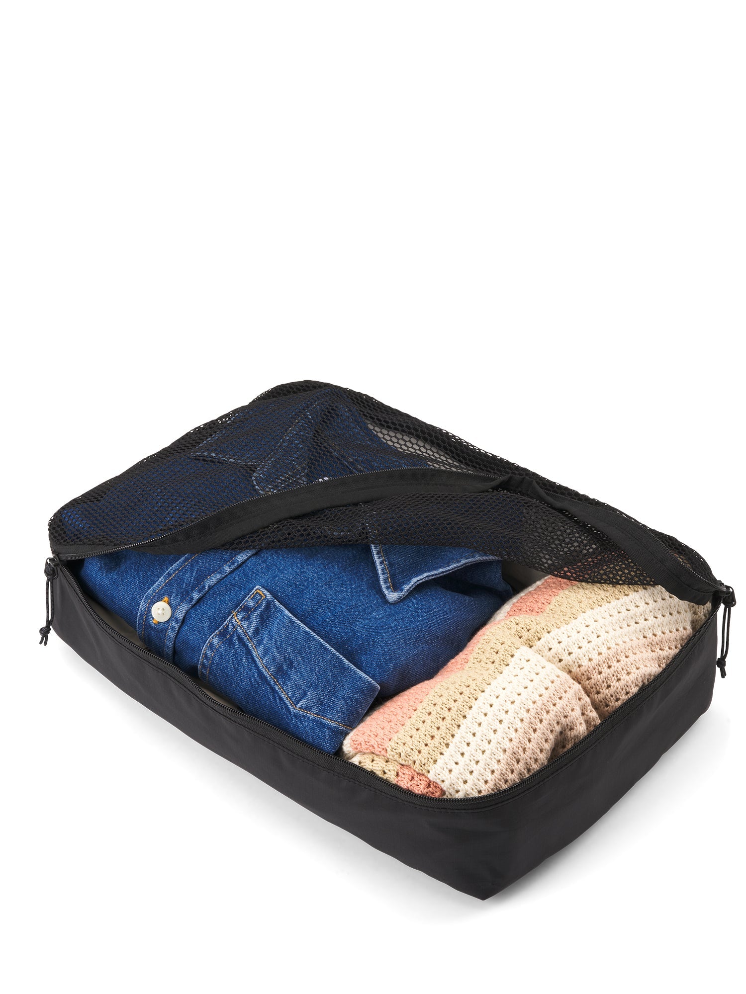 aevor-packing-cube-large-packwu00fcrfel-ripstop-black-mesh image 3