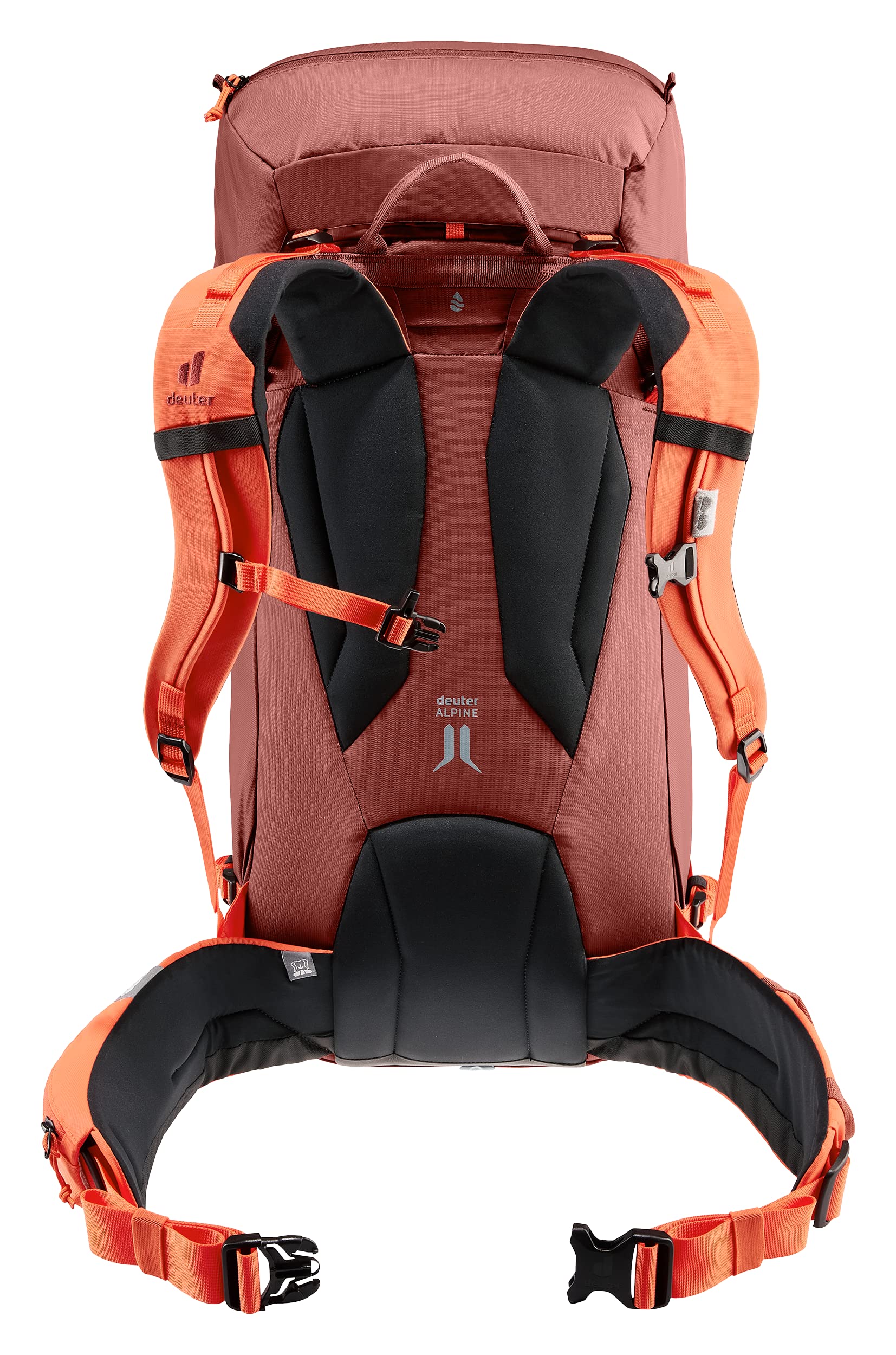 deuter-guide-34-8-kletterrucksack-redwood-papaya-mit-seilfixierung image 2