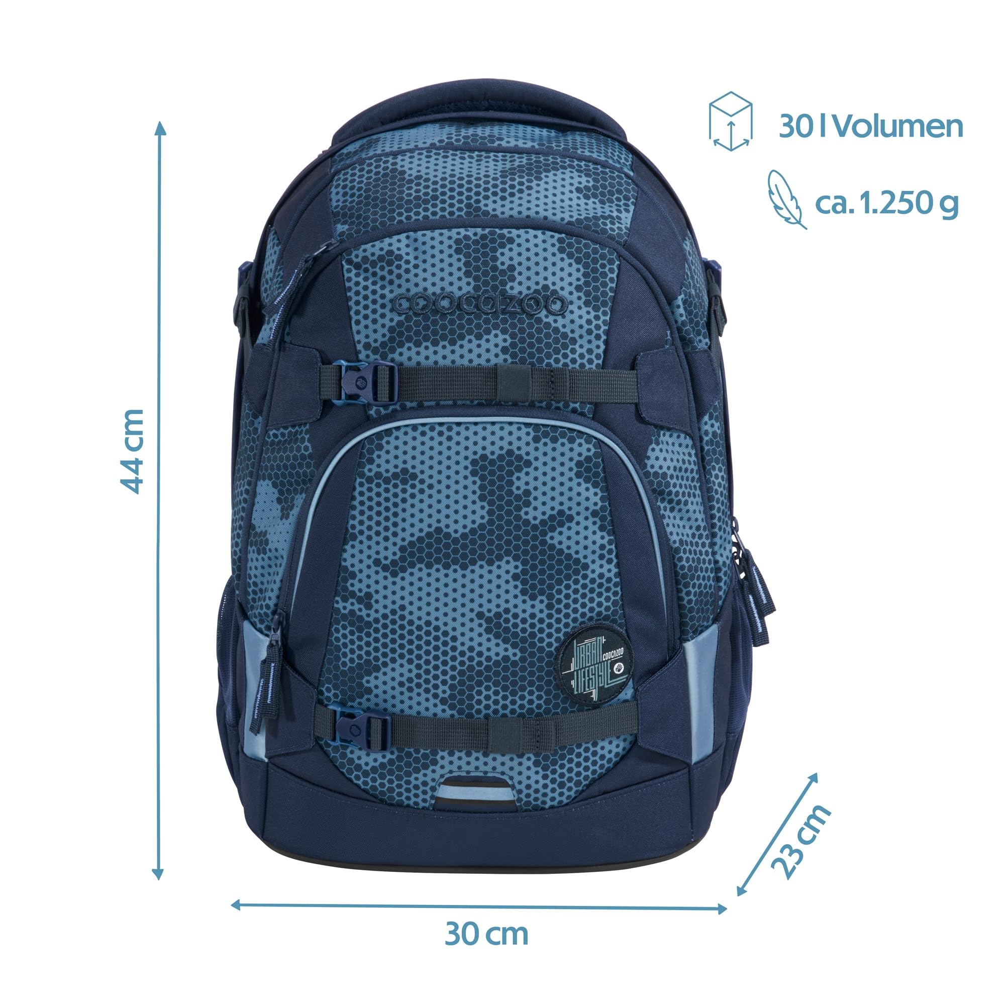 coocazoo-mate-schulrucksack-geometric-sky-ergonomisch image 2