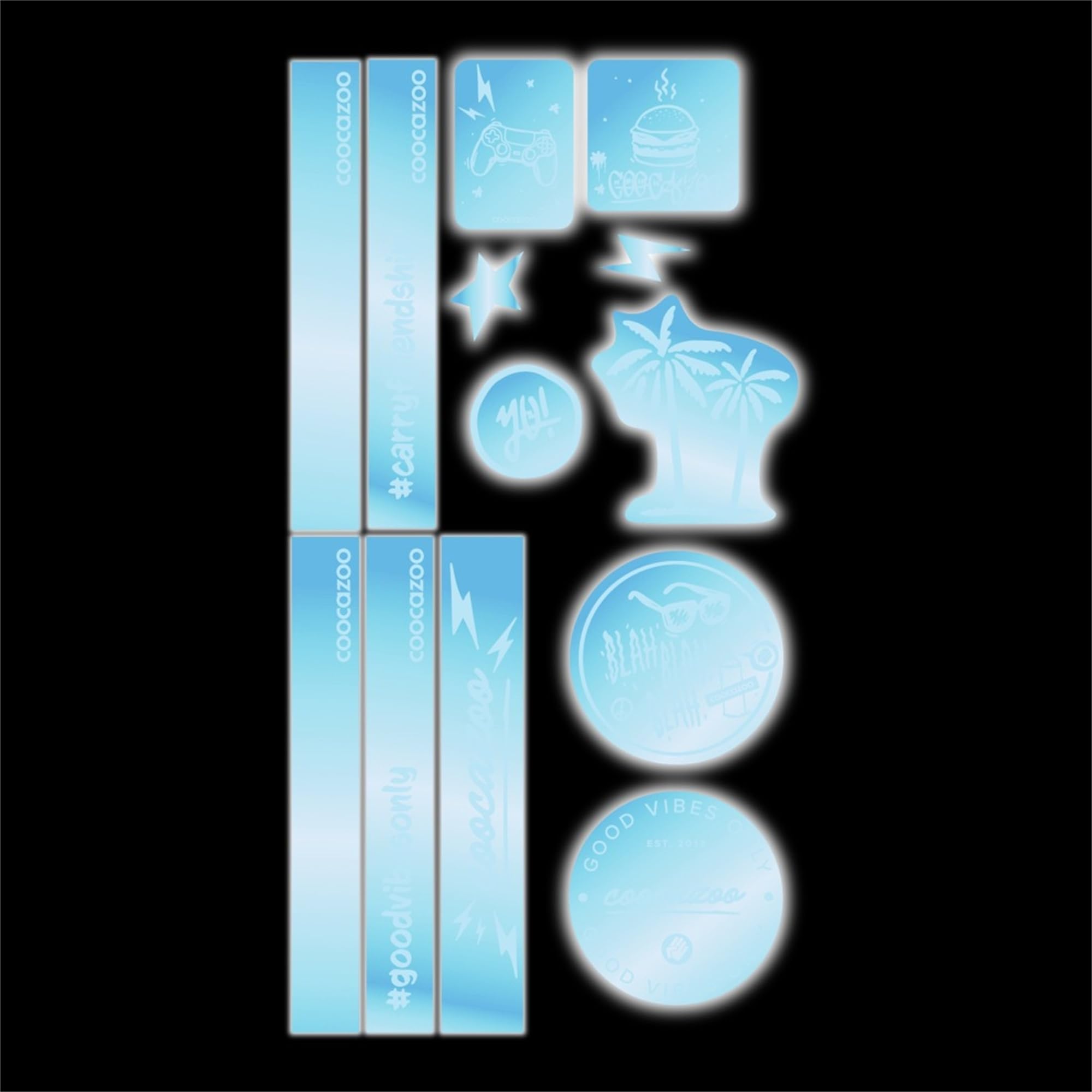 coocazoo-mate-reflektierende-sticker-blue-schul-zubeh-r image 2