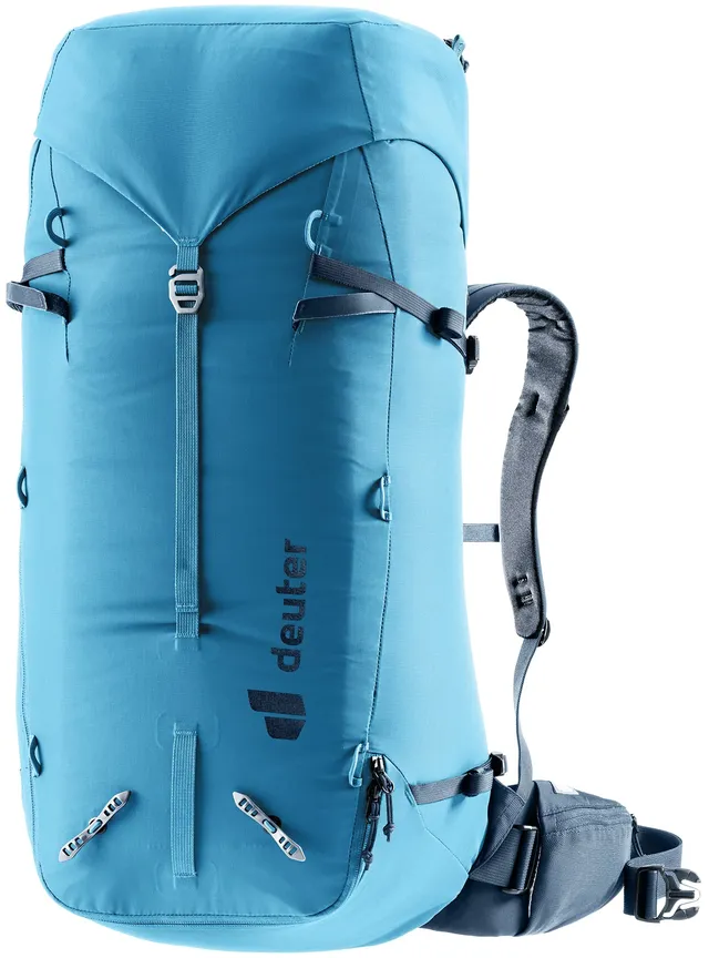 deuter-guide-44-8-kletterrucksack-wave-ink-mit-seilfixierung image 1