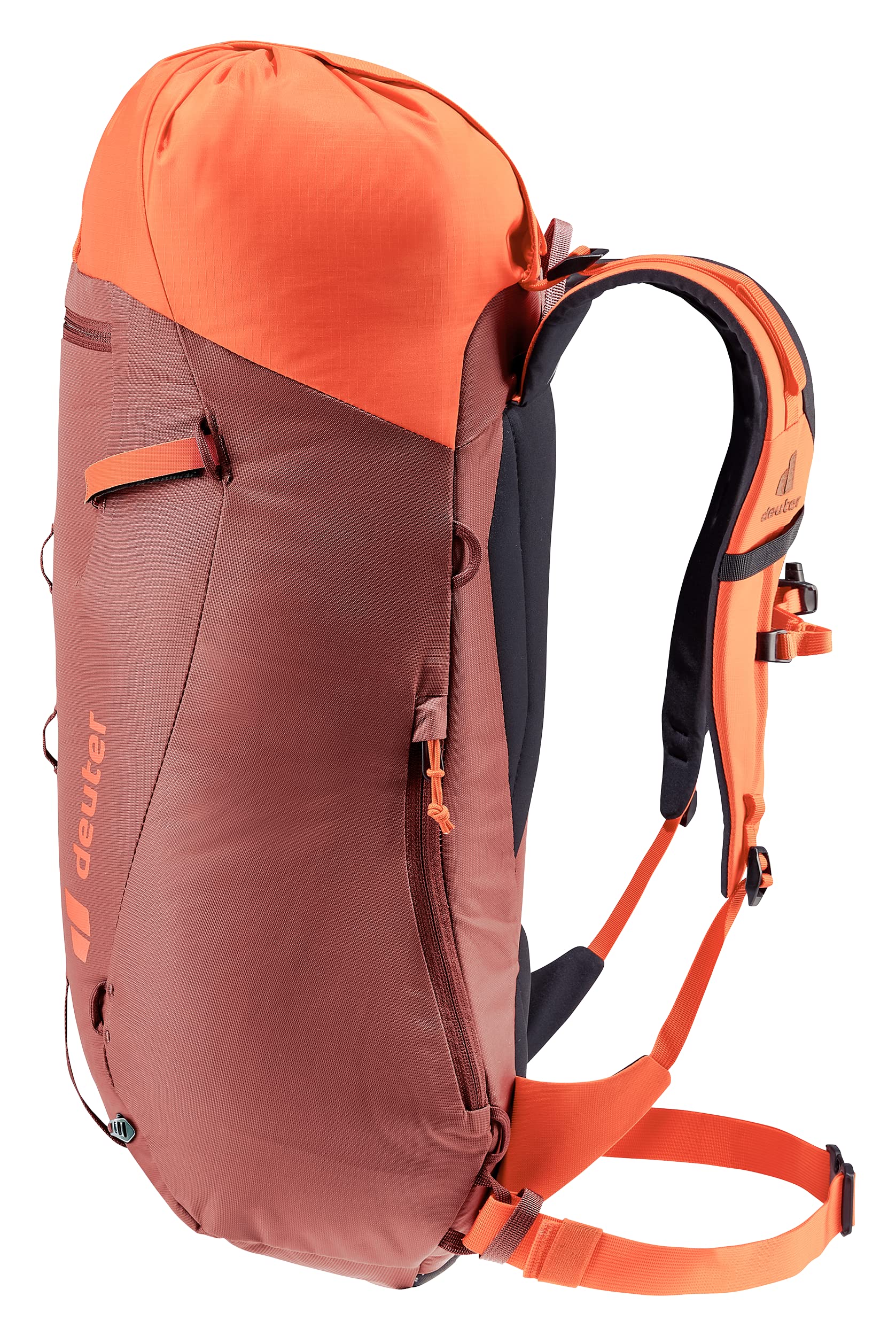 deuter-guide-24-kletterrucksack-24l-redwood-papaya-mit-helmhalterung image 3