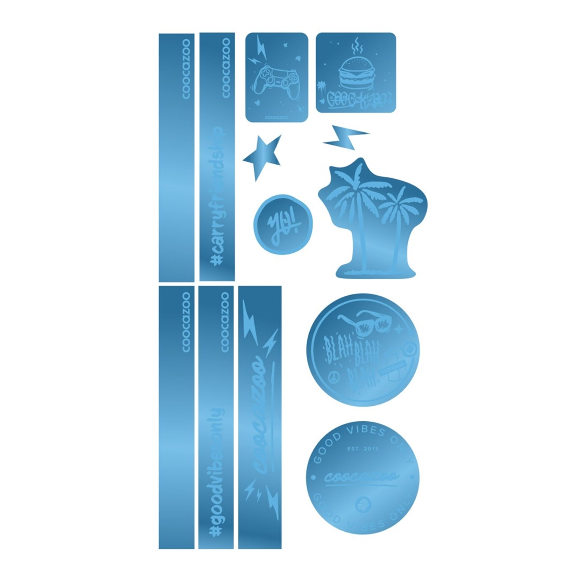 coocazoo-mate-reflektierende-sticker-blue-schul-zubeh-r image 1
