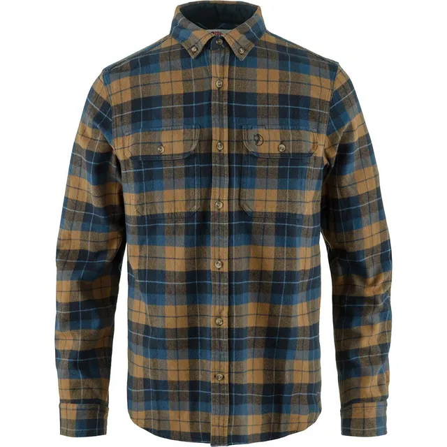 fj-llr-ven-singi-heavy-flannel-langarmhemd-xs-dunkelblau-flanell image 1