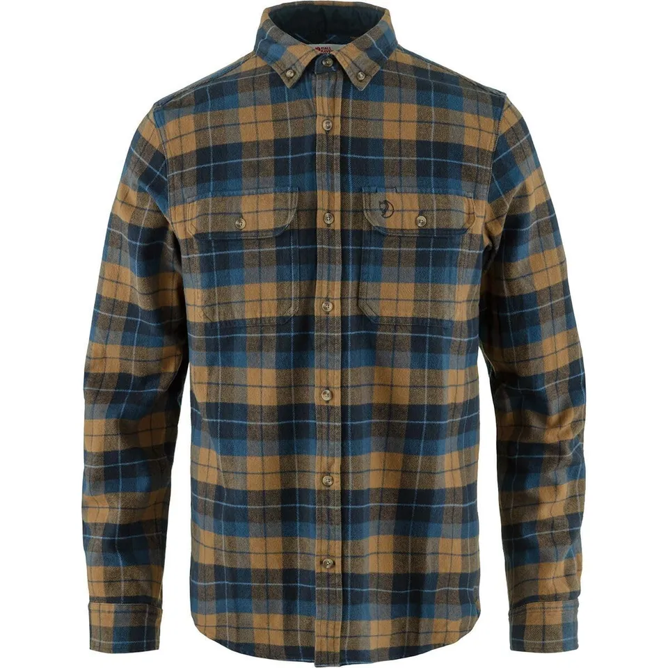 fj-llr-ven-singi-heavy-flannel-langarmhemd-xs-dunkelblau-flanell image 1