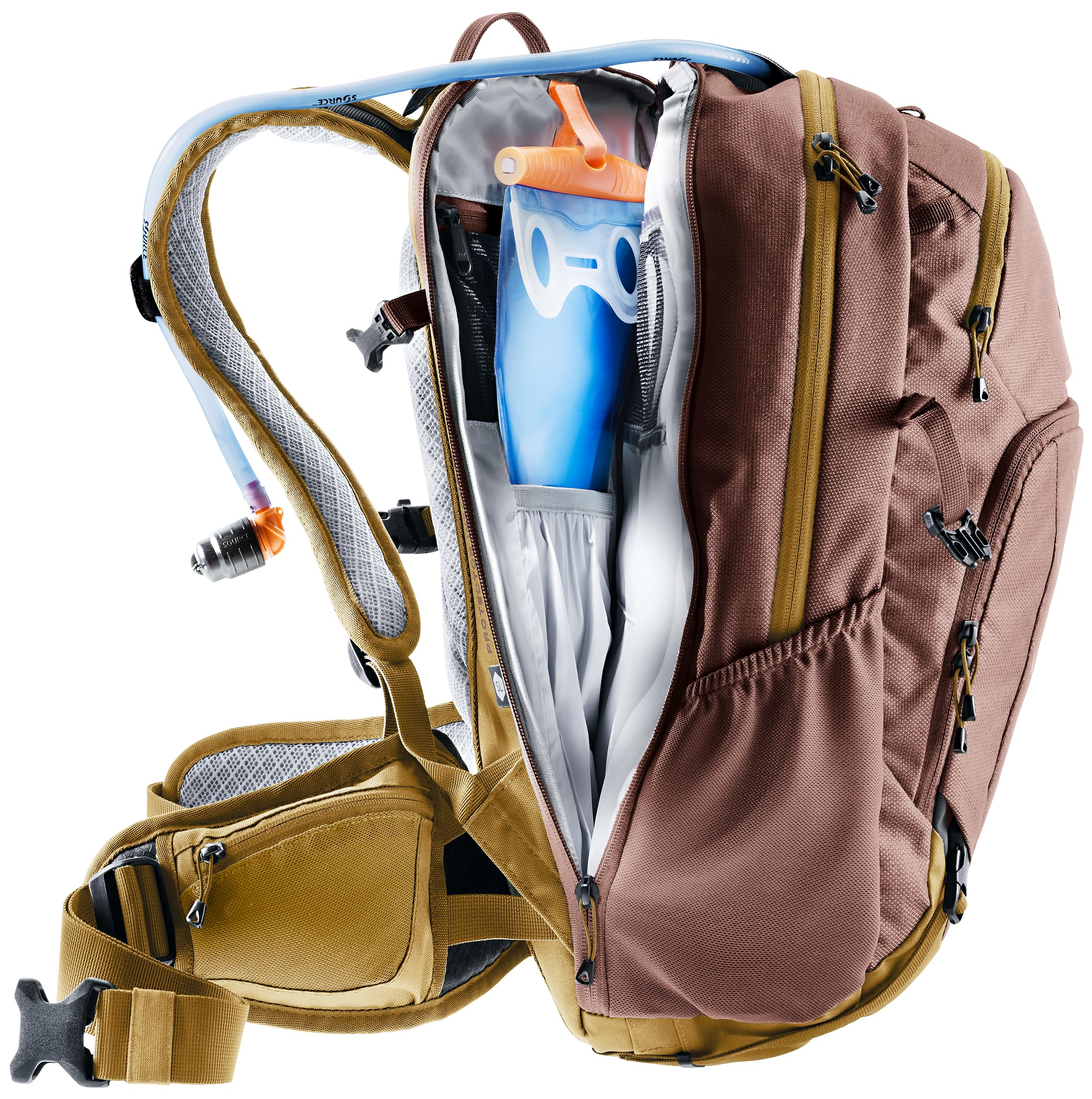 deuter-attack-18-sl-fahrradrucksack-raisin-almond-protektor image 3