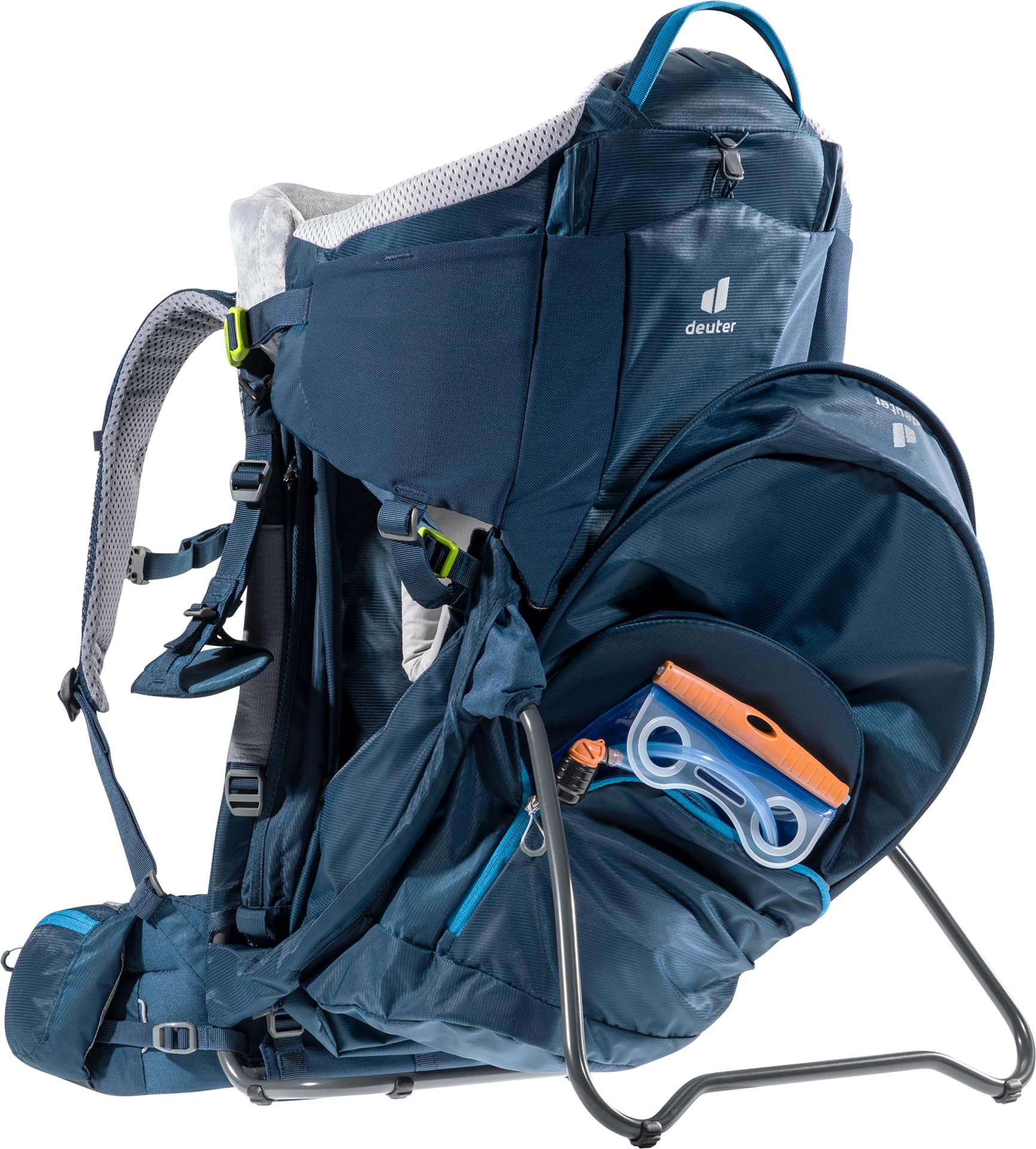 deuter-kid-comfort-kindertrage-blau-mit-sonnendach-klappbar image 6