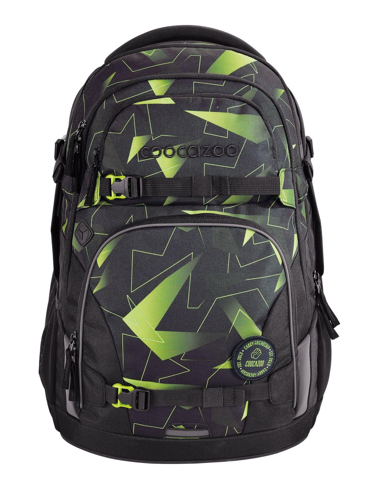 coocazoo-porter-schulrucksack-lime-flash-verstellbar image 4