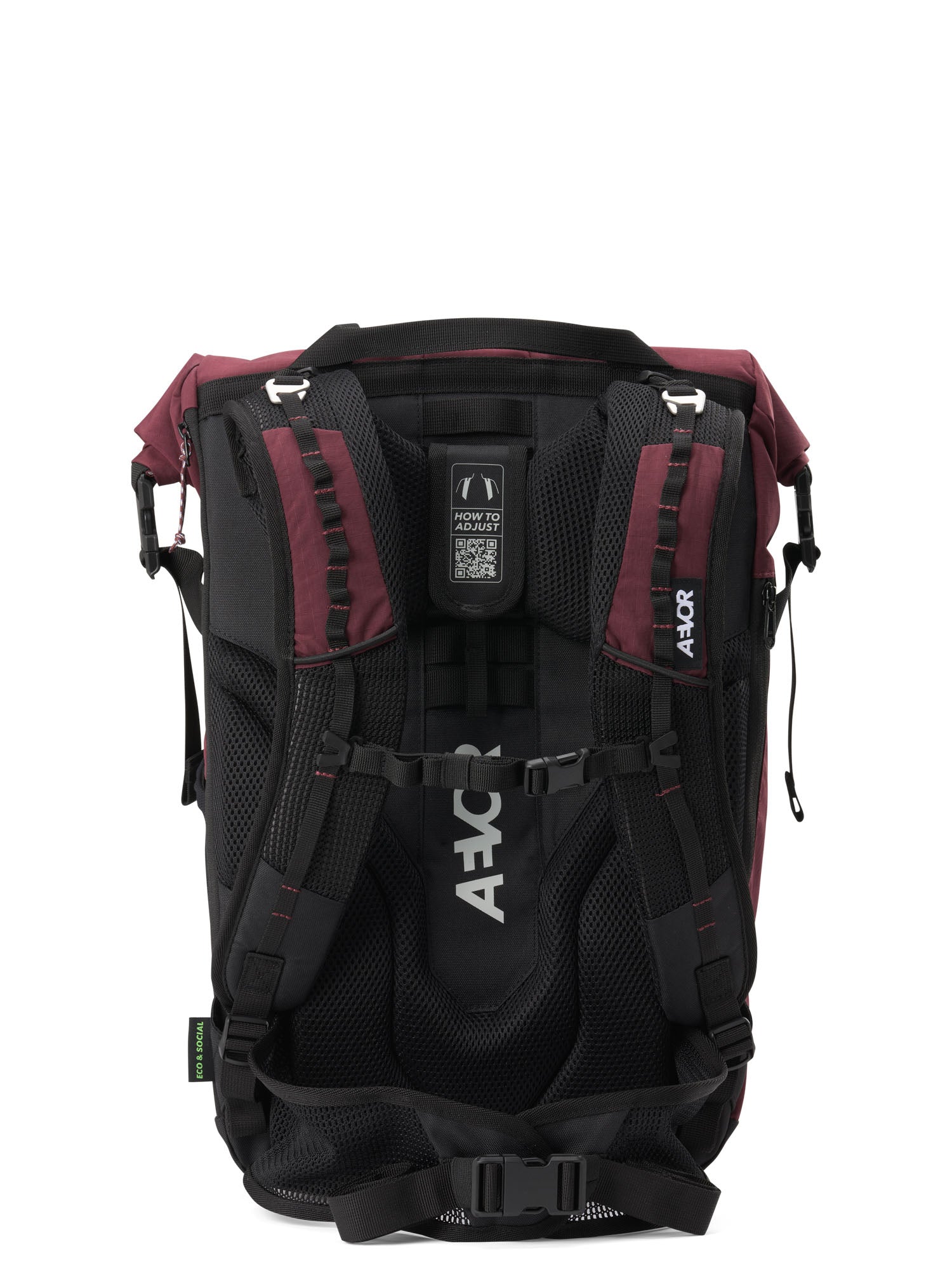 aevor-active-pack-rucksack-burgundy-laptop-trail image 3