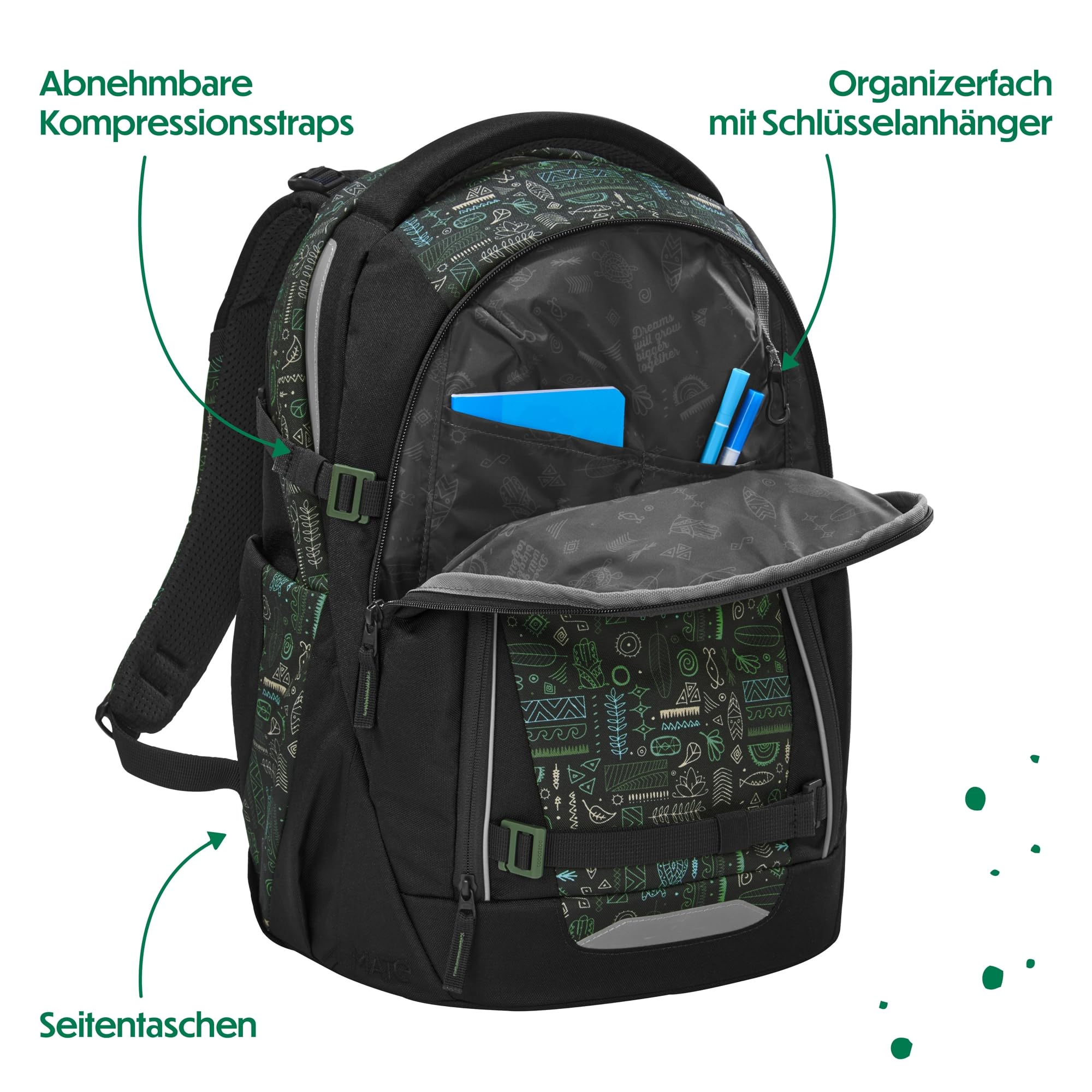 coocazoo-mate-schulrucksack-free-spirit-schwarz-gr-n-30l image 8