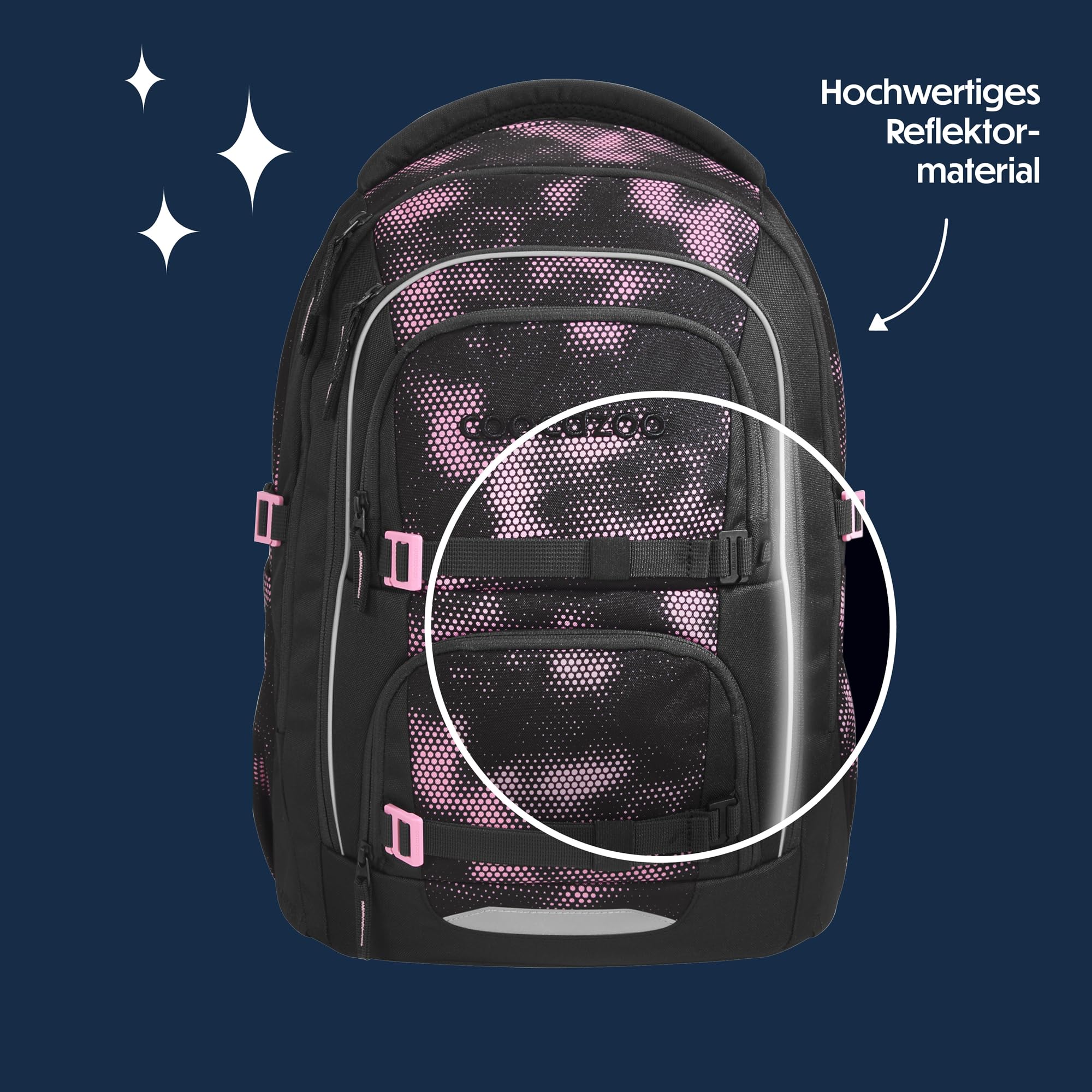 coocazoo-porter-schulrucksack-pink-illusion-schwarz-pink-35-l image 6