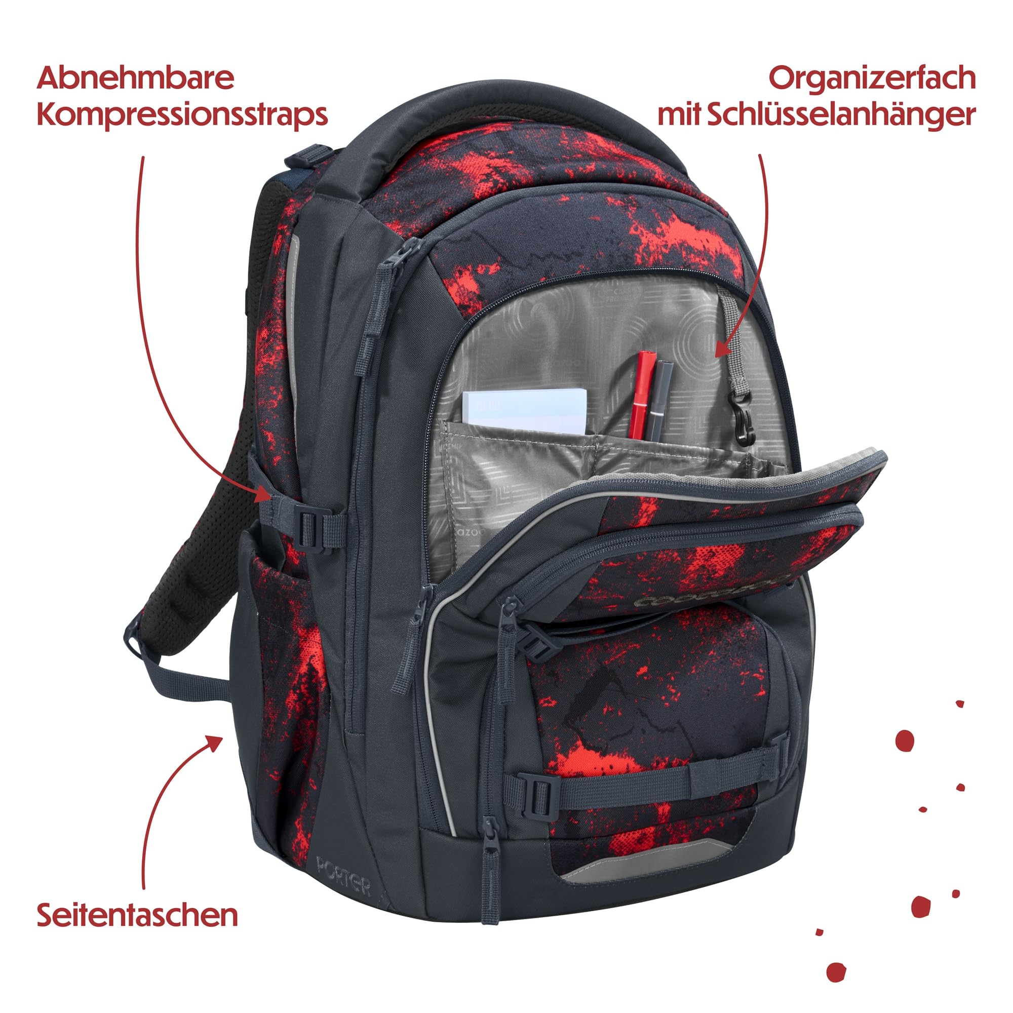 coocazoo-porter-broken-black-schulrucksack-35-l-schwarz-rot image 8