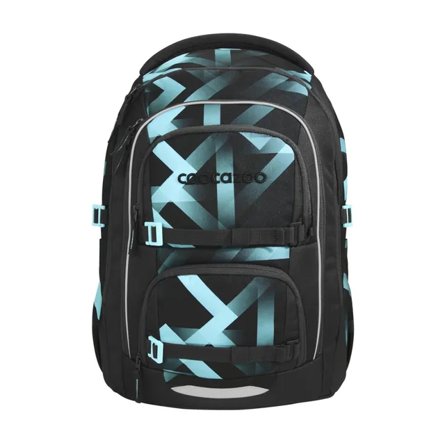 coocazoo-porter-laser-lights-schulrucksack-schwarz-t-rkis-35l image 1