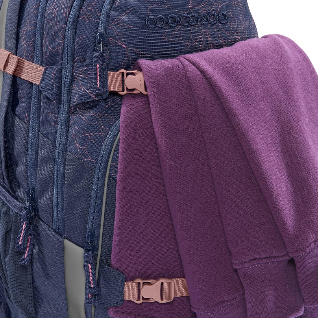 coocazoo-porter-schulrucksack-set-sweet-rose-blau-lila-35-l image 4