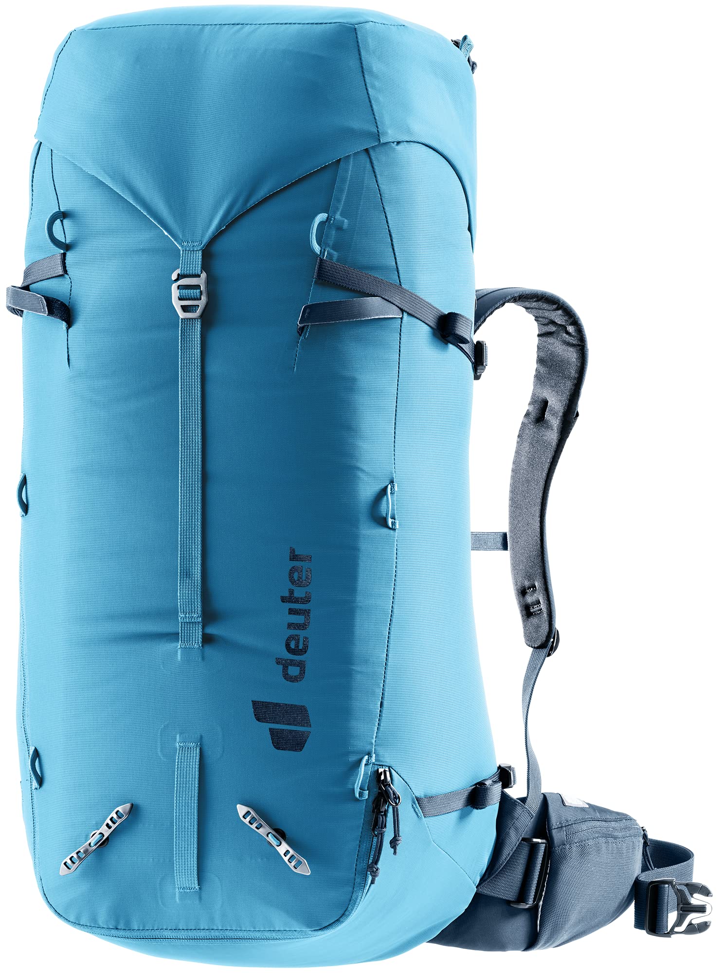 deuter-guide-44-8-kletterrucksack-wave-ink-mit-seilfixierung image 1
