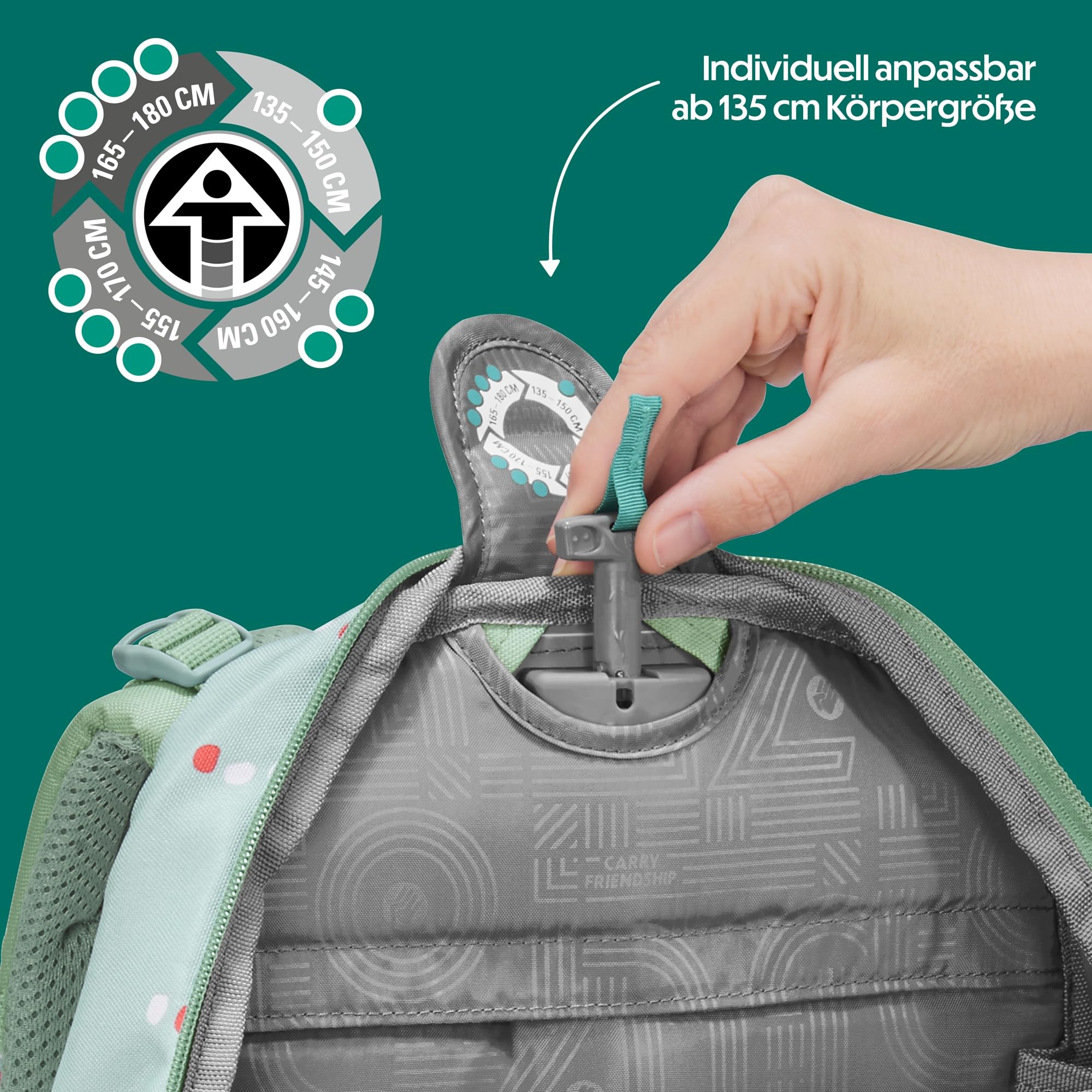 coocazoo-porter-dancing-dots-schulrucksack-mint-ergonomisch image 5