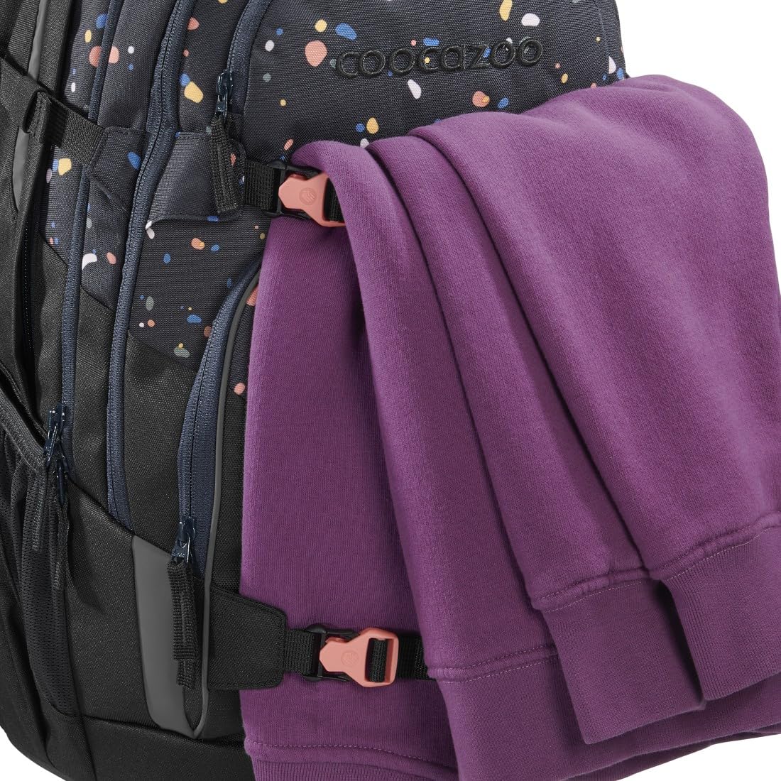 coocazoo-porter-sprinkled-candy-schulrucksack-2-tlg-schwarz image 3