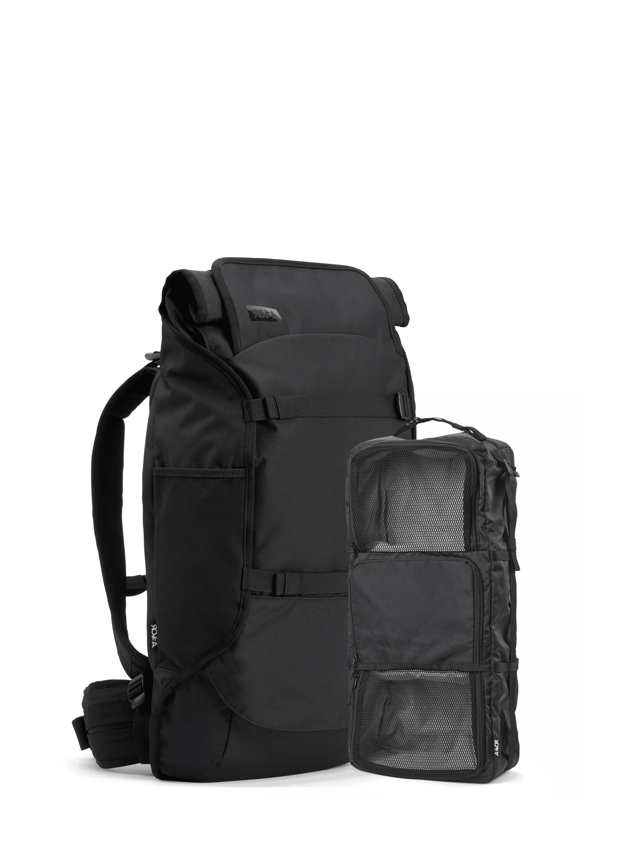 aevor-travel-pack-rucksack-black-eclipse-travel-trunk-set image 1