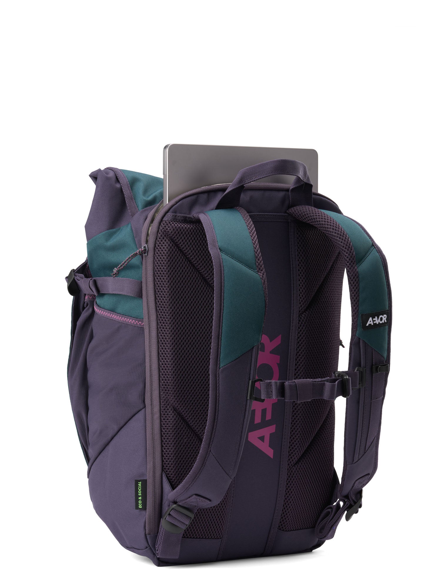 aevor-roll-pack-2-0-rucksack-vintage-teal-mit-laptopfach image 3
