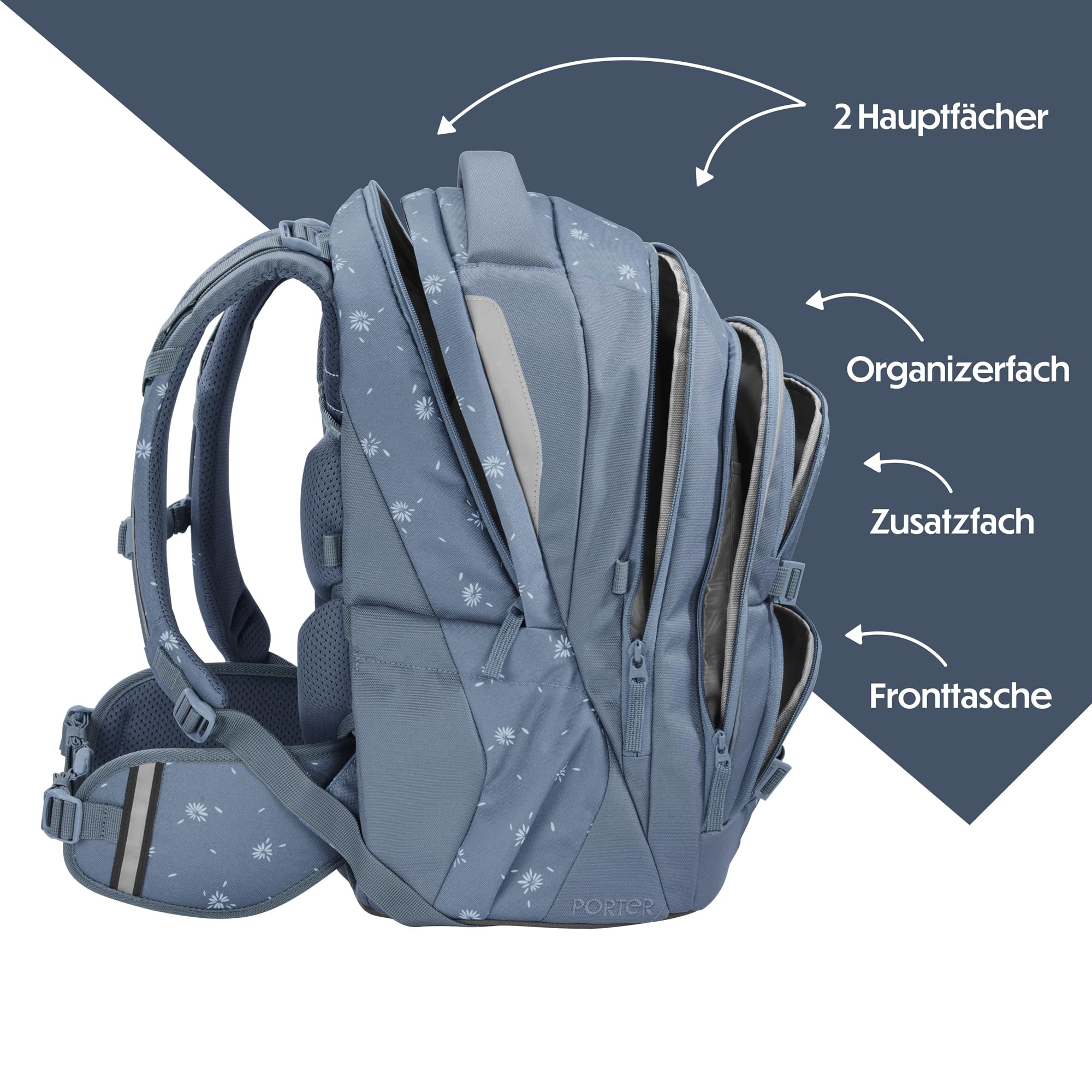 coocazoo-porter-bloomy-daisy-schulrucksack-35-l-hellgrau image 3