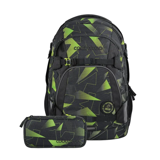 coocazoo-mate-lime-flash-schulrucksack-set-2-teilig-30-l image 1