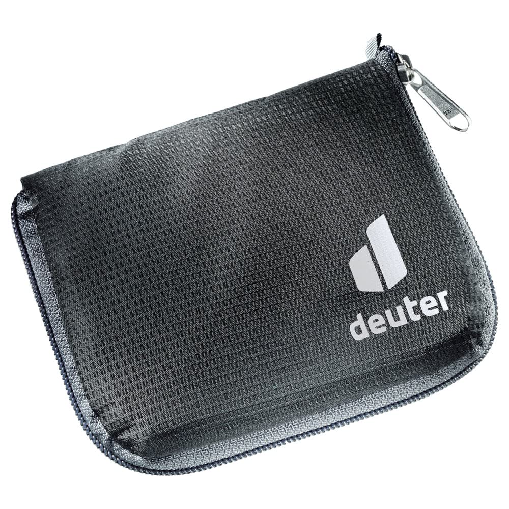 deuter-zip-wallet-geldbeutel-schwarz-mit-rei-verschluss image 1