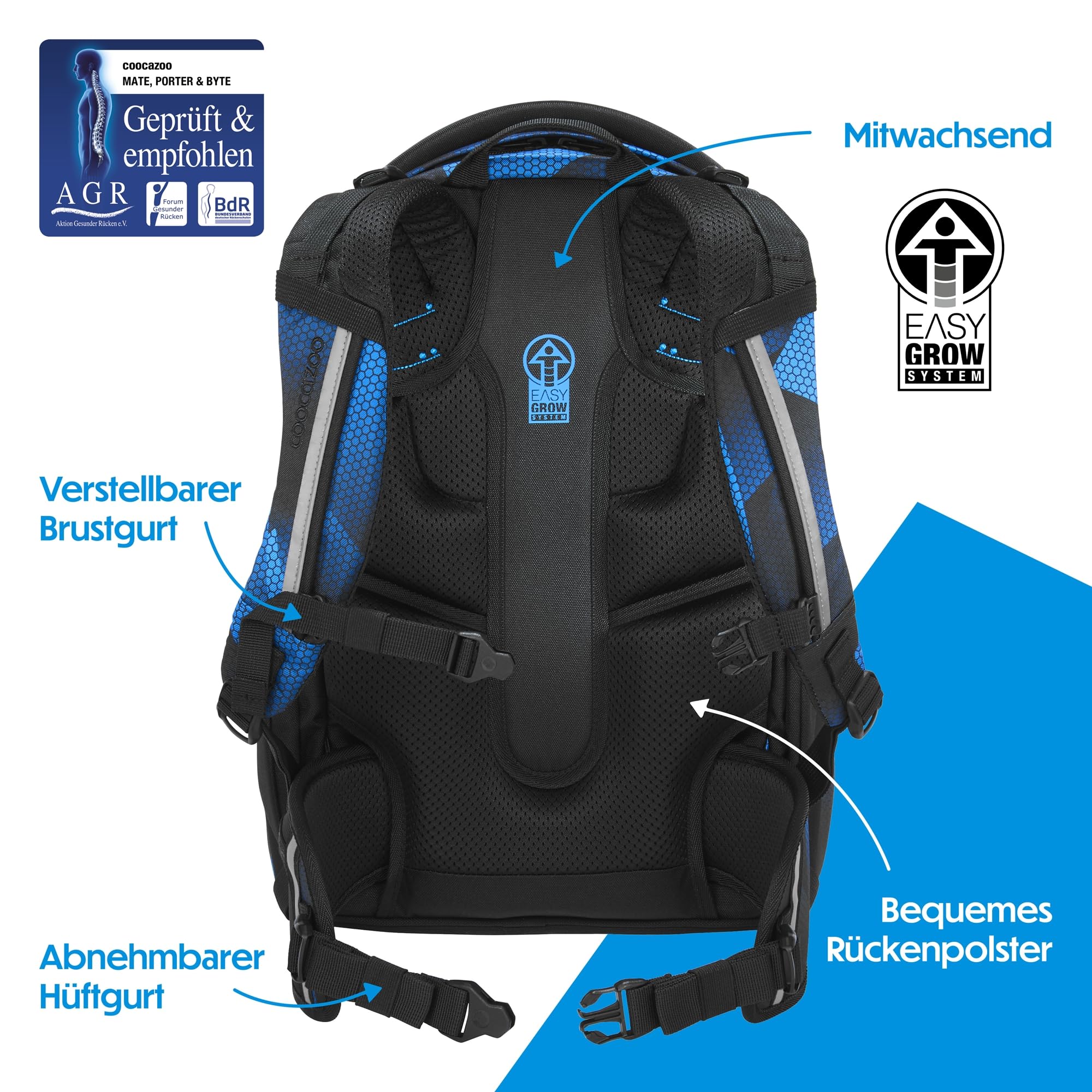 coocazoo-porter-schulrucksack-electric-ice-ergonomisch image 4