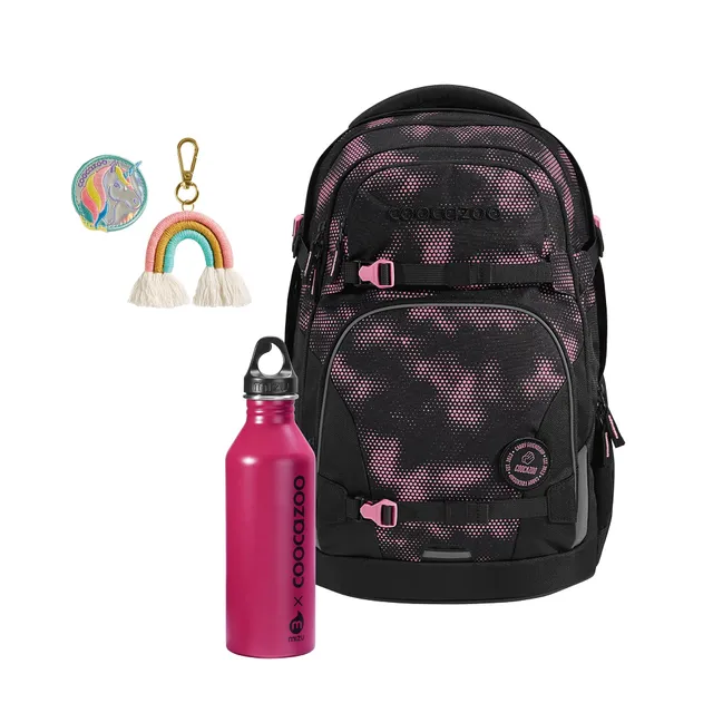 coocazoo-porter-pink-illusion-schulrucksack-set-3-tlg-35l image 1