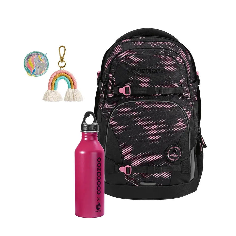 coocazoo-porter-pink-illusion-schulrucksack-set-3-tlg-35l image 1