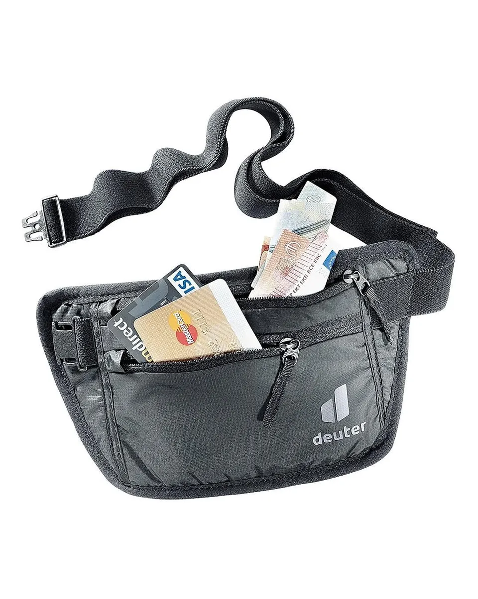deuter-security-money-belt-bauchtasche-schwarz-verstellbar image 1