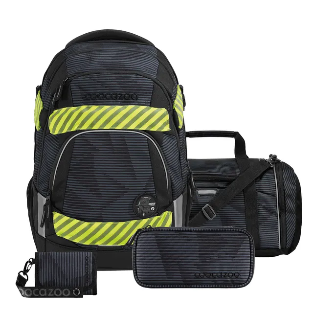 coocazoo-mate-dark-mission-schulrucksack-set-5-teilig-30-l image 1