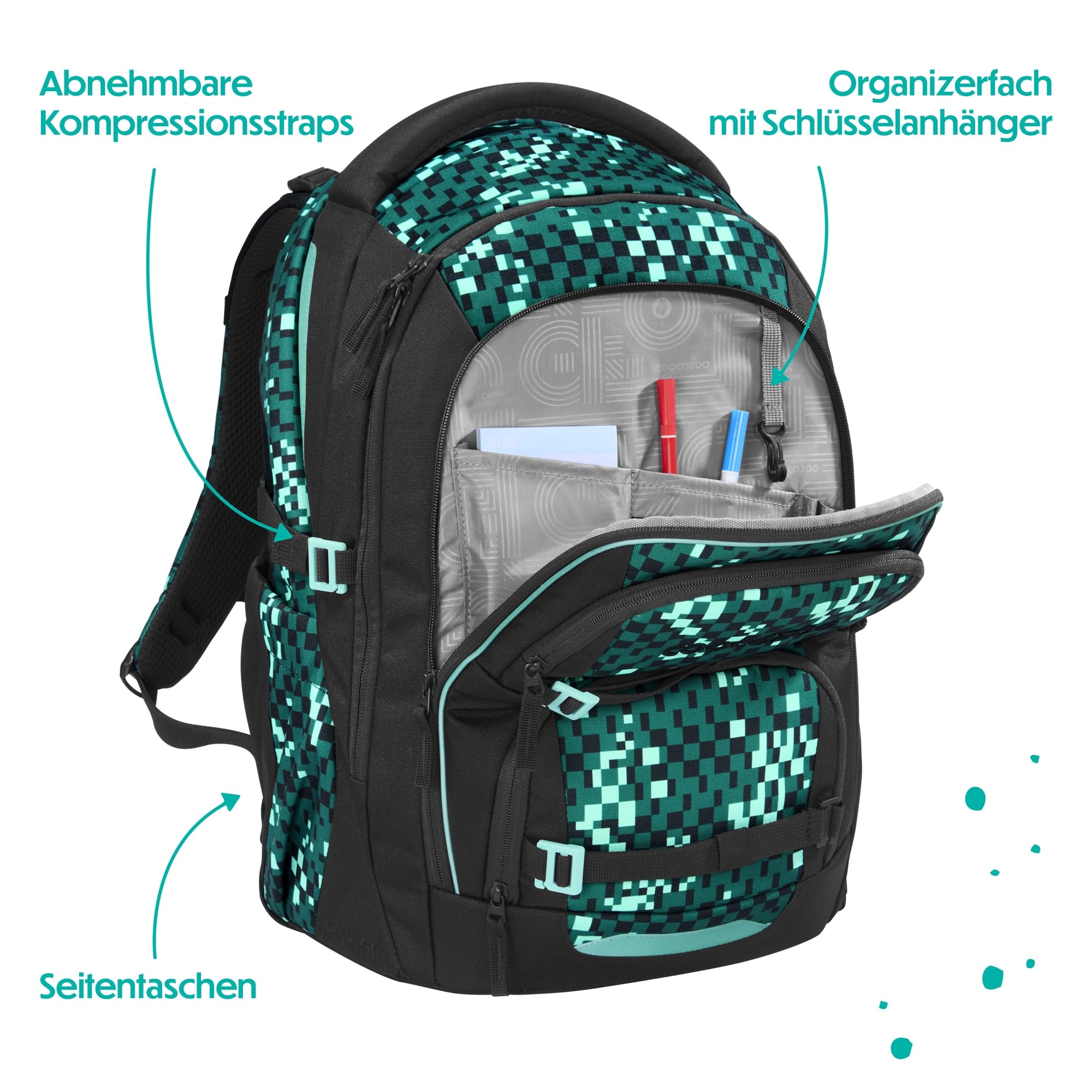 coocazoo-porter-pixel-blox-schulrucksack-schwarz-gr-n image 8