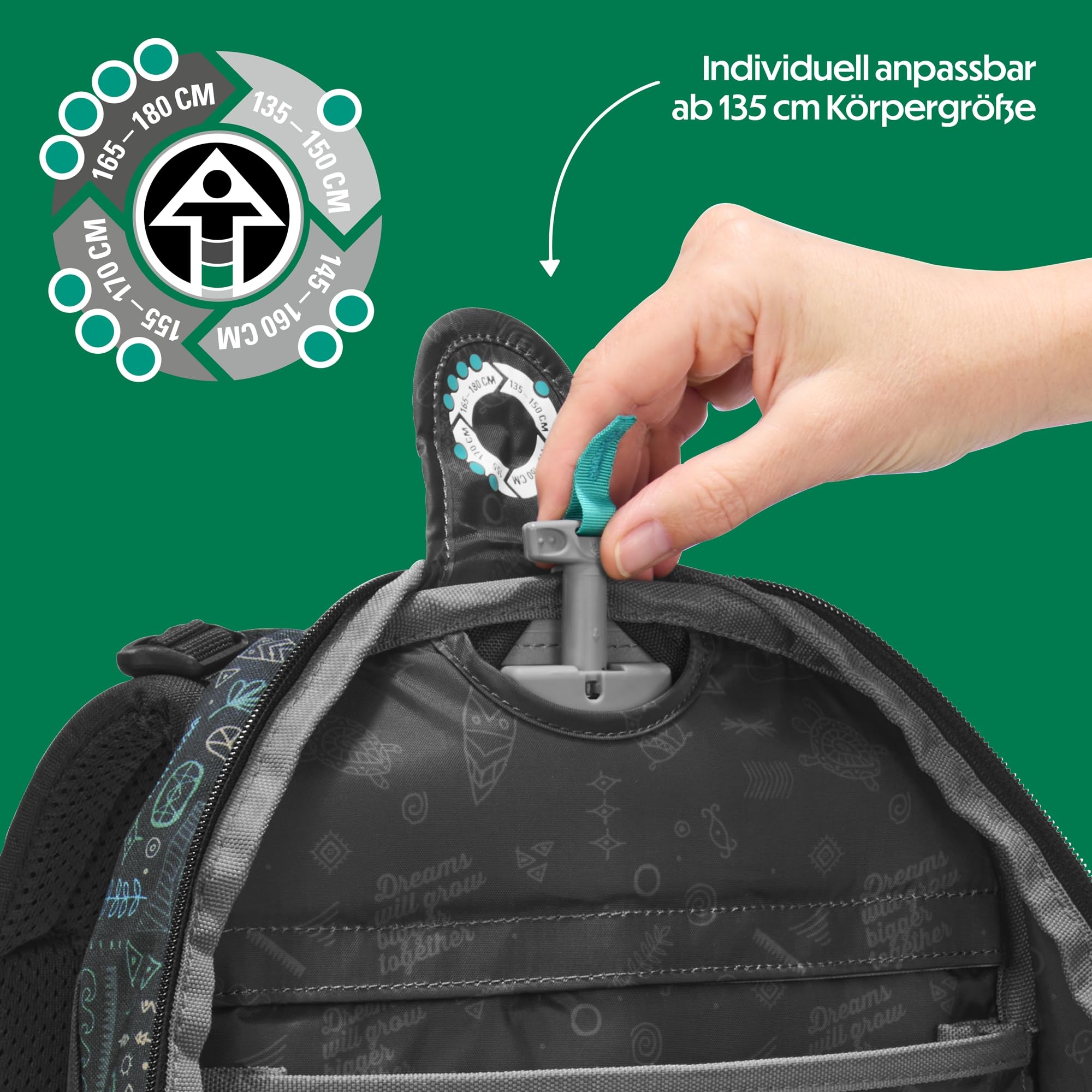 coocazoo-mate-schulrucksack-free-spirit-schwarz-gr-n-30l image 5