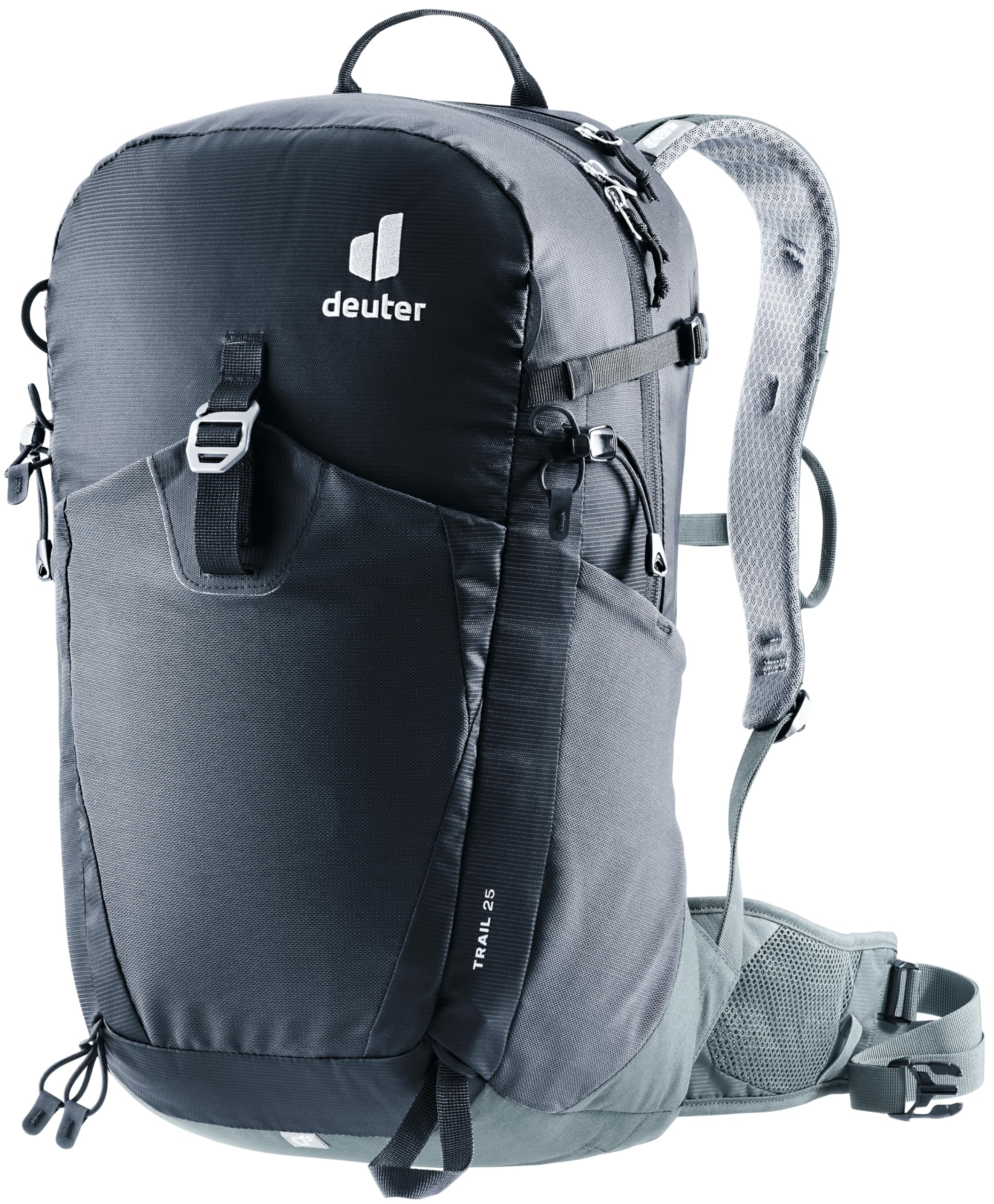 deuter-trail-wanderrucksack-schwarz-bel-ftet-mit-regenh-lle image 1