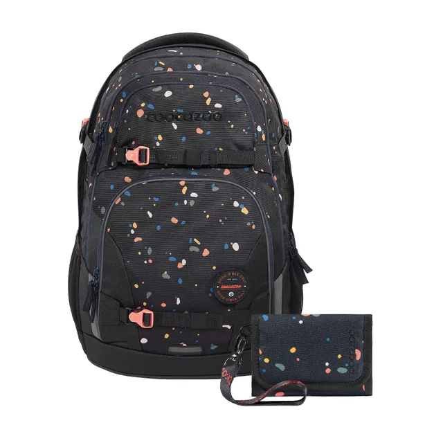 coocazoo-porter-sprinkled-candy-schulrucksack-2-tlg-schwarz image 1